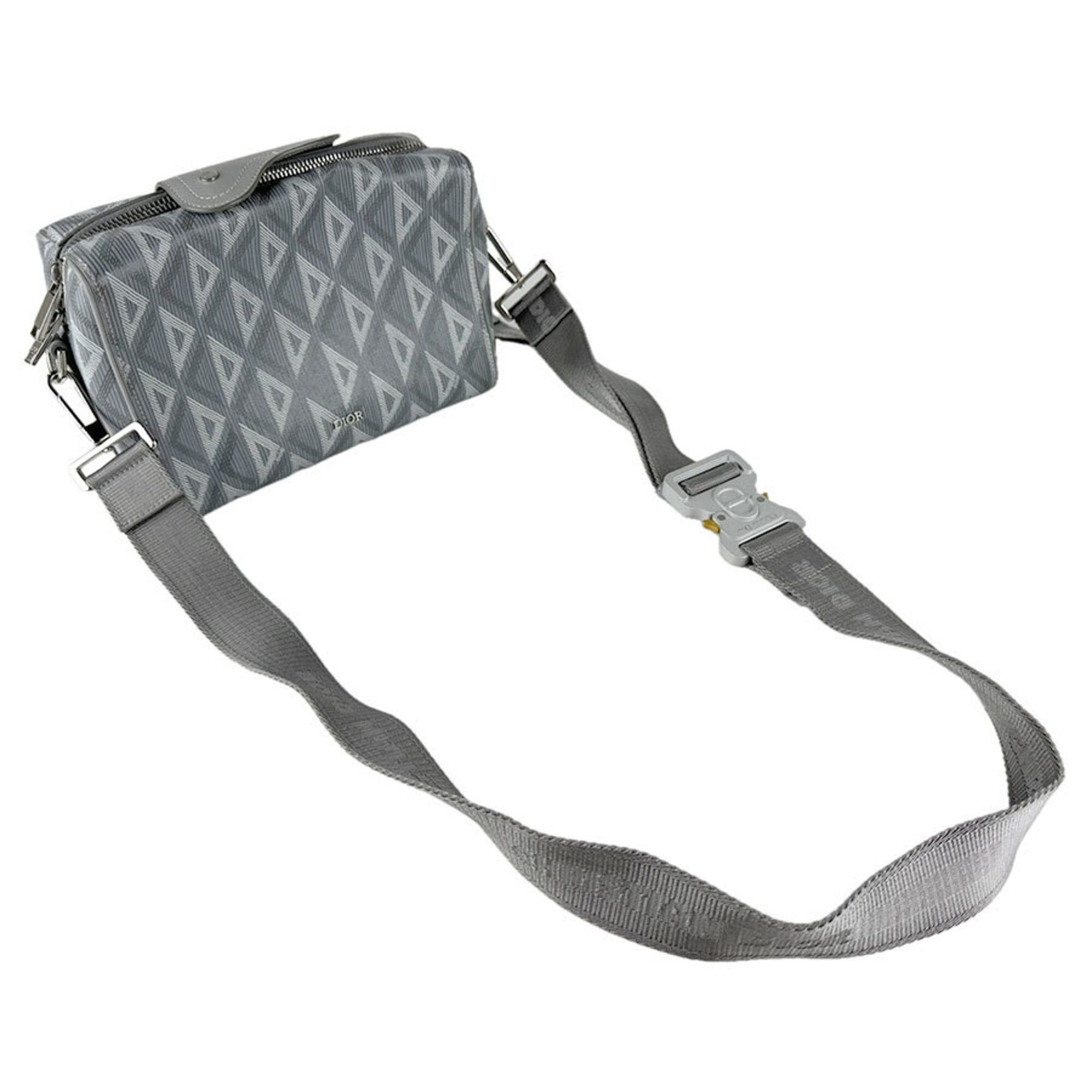 Dior Christian Dior Dior crossbody shoulder bag, leather, gray and silver, men's, z9270 Size ONE SIZE - 10 Thumbnail