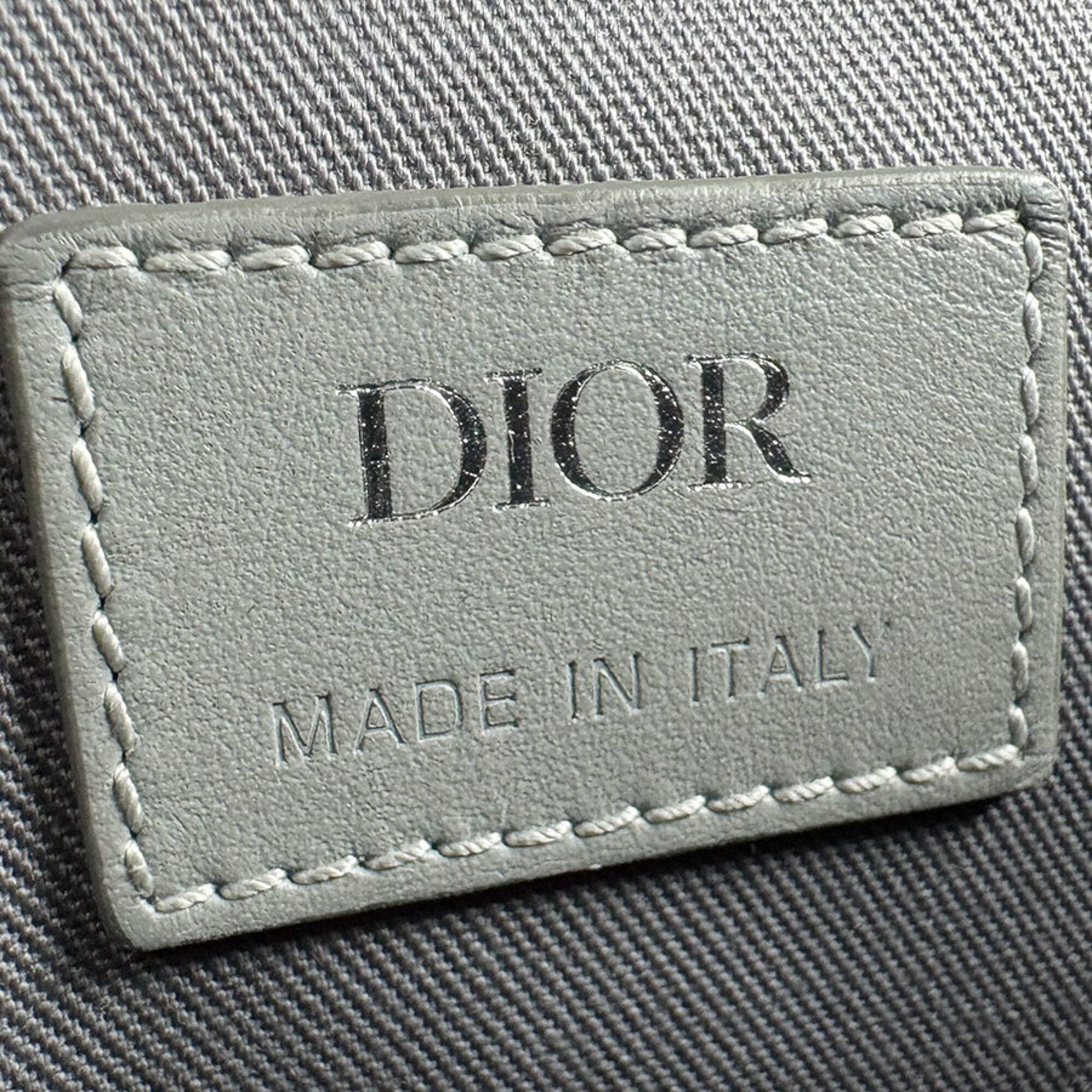 Dior Christian Dior Dior crossbody shoulder bag, leather, gray and silver, men's, z9270 Size ONE SIZE - 12 Thumbnail
