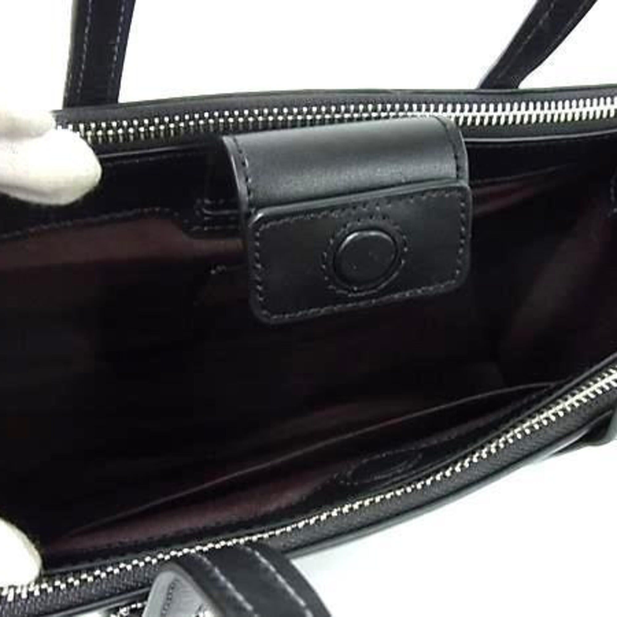 Coach COACH Nina Small CR097 Black Leather Crossbody Handbag for Women Size ONE SIZE - 5 Thumbnail