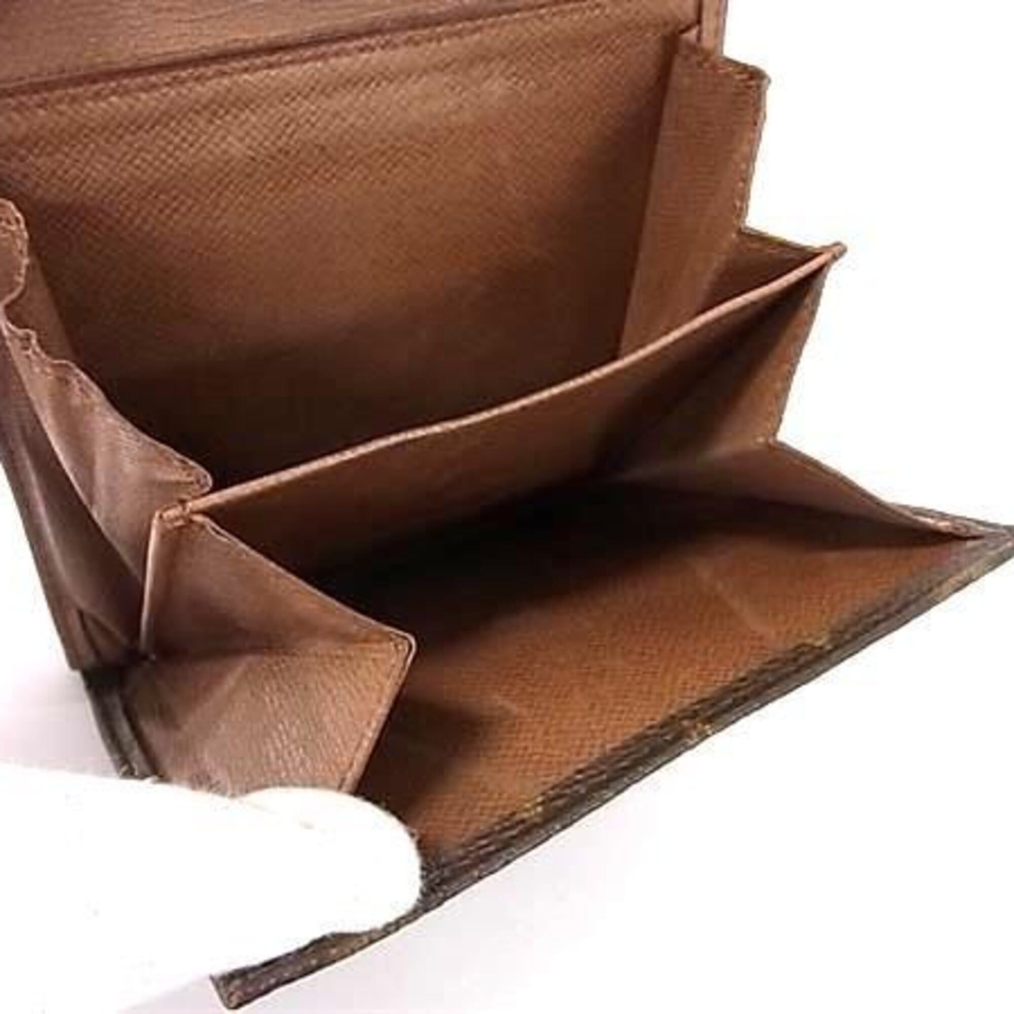 Louis Vuitton Louis Vuitton Tri-fold Wallet Portemonnaie Bifold Carte Credit M61660 Brown Monogram Women's W Size ONE SIZE - 6 Thumbnail