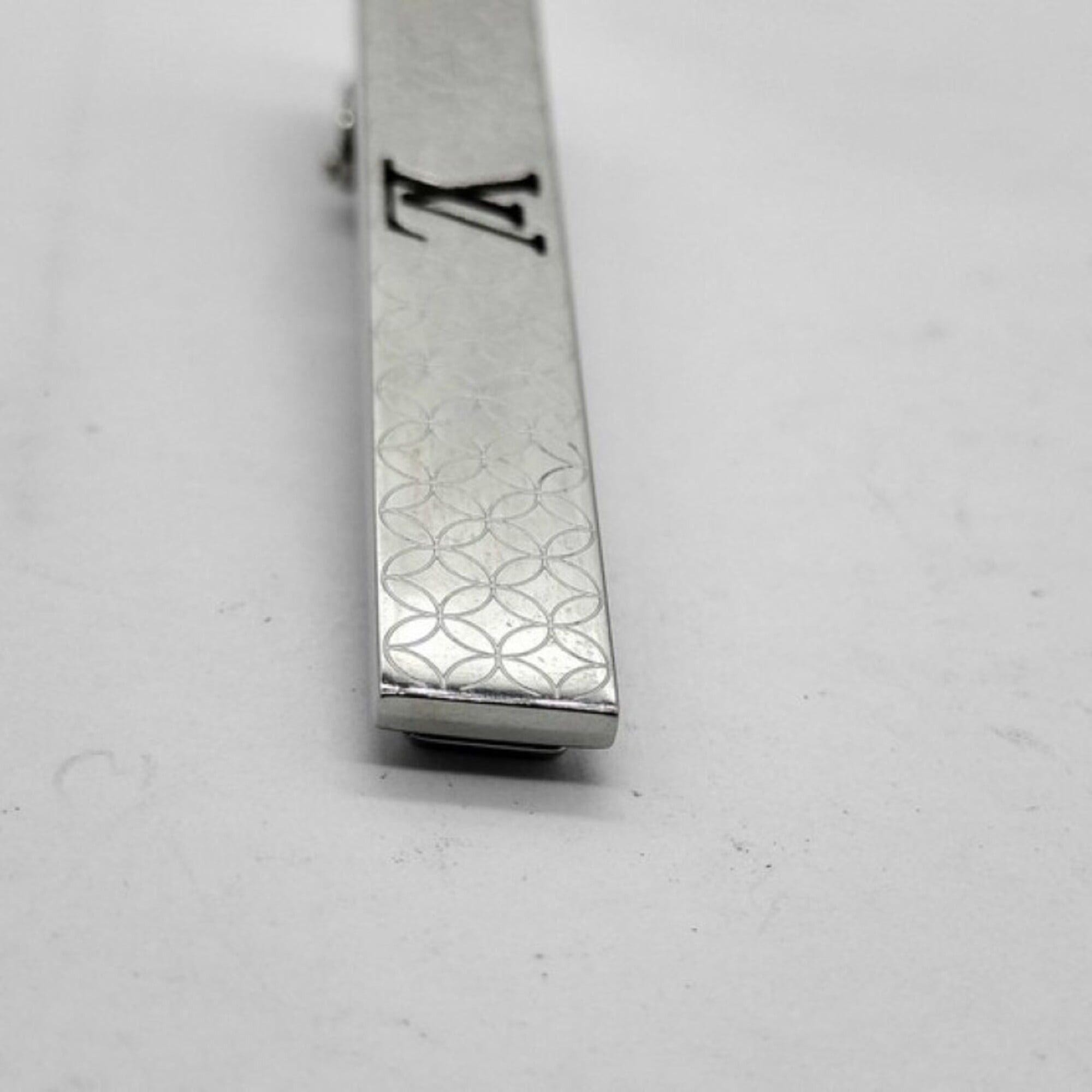 Louis Vuitton Louis Vuitton Tie Clip, Cravat Champs-Élysées, M65042, Silver Metal, Men's Size ONE SIZE - 9 Thumbnail