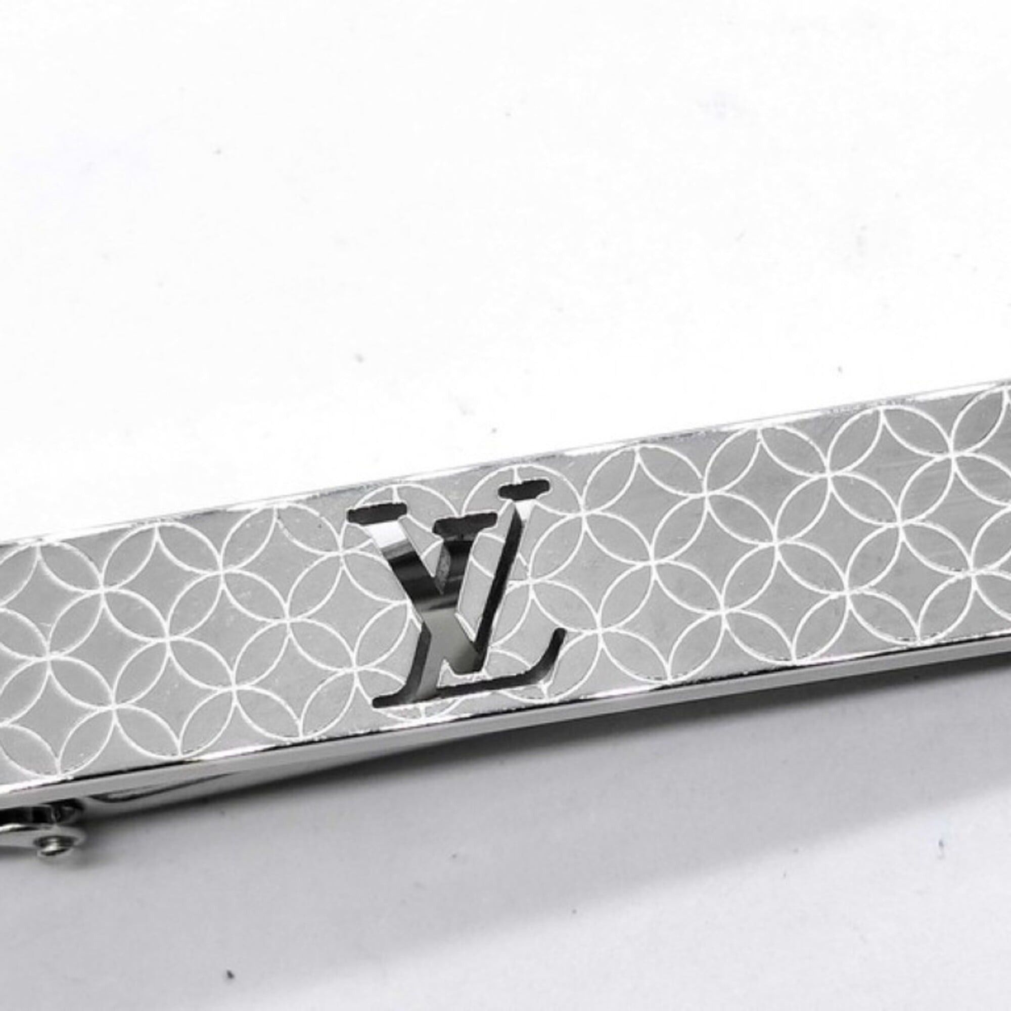 Louis Vuitton Louis Vuitton Tie Clip, Cravat Champs-Élysées, M65042, Silver Metal, Men's Size ONE SIZE - 7 Thumbnail