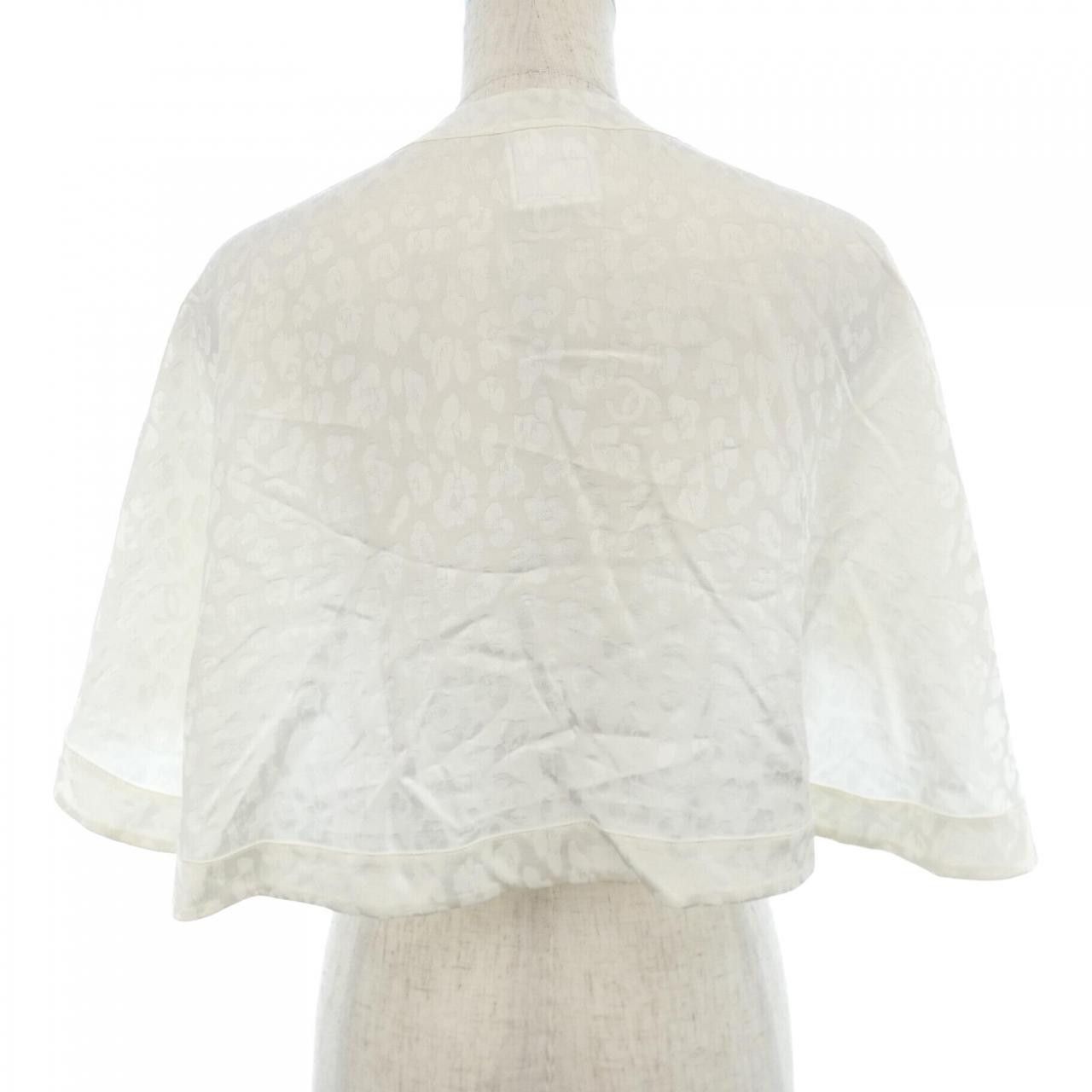 Chanel Chanel Chanel Silk Cape Textile Outerwear P75213V66669 DUTY FREE for USA Size ONE SIZE - 2 Thumbnail