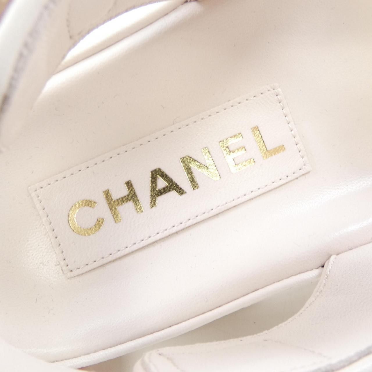Chanel Chanel Chanel Print Calfskin Sandals Leather Shoes G35927X56385 DUTY FREE for USA Size ONE SIZE - 6 Thumbnail