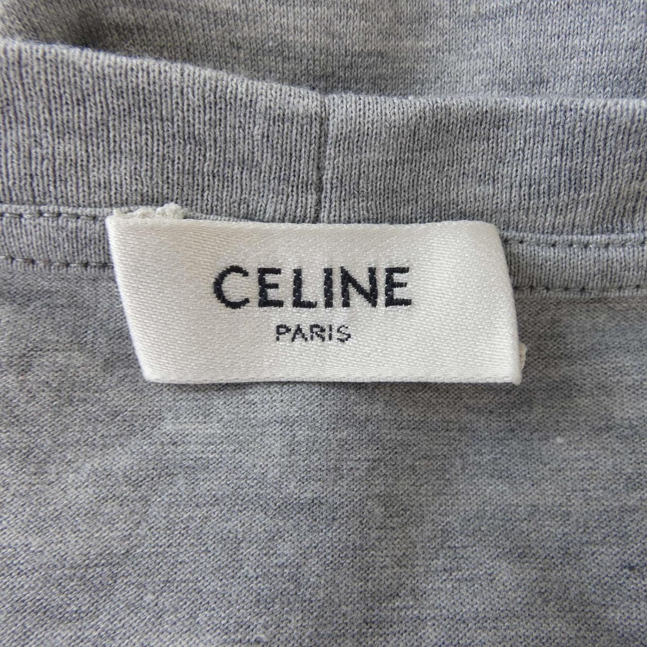 Celine Celine CELINE Cotton T Shirt Textile T-Shirts 2X308933F DUTY FREE for USA Size ONE SIZE - 4 Thumbnail
