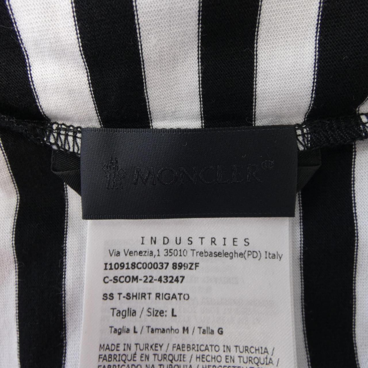 Moncler Moncler Moncler Stripe Cotton T Shirt Textile T-Shirts I10918C00037 DUTY FREE for USA Size ONE SIZE - 4 Thumbnail