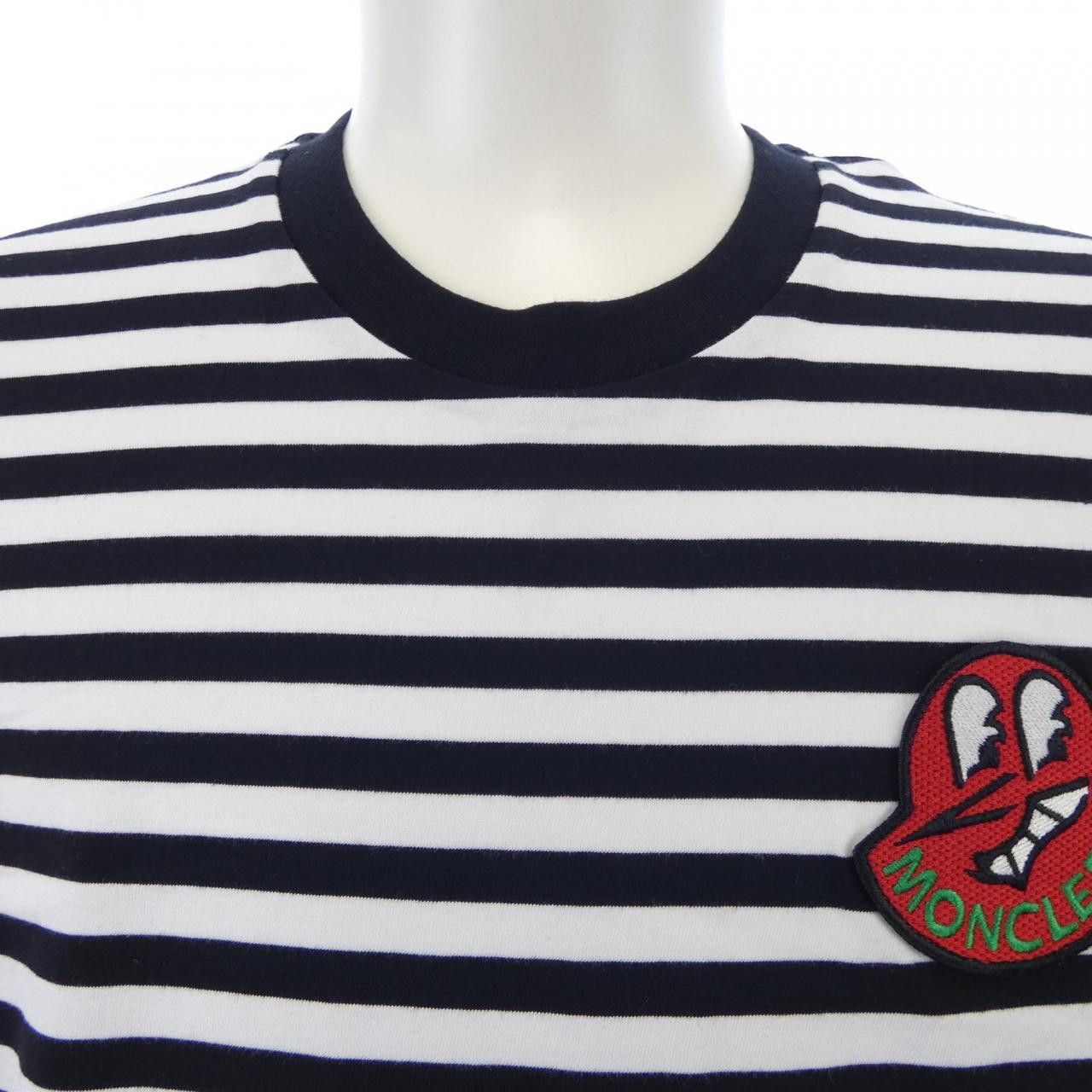 Moncler Moncler Moncler Stripe Cotton T Shirt Textile T-Shirts I10918C00037 DUTY FREE for USA Size ONE SIZE - 5 Thumbnail