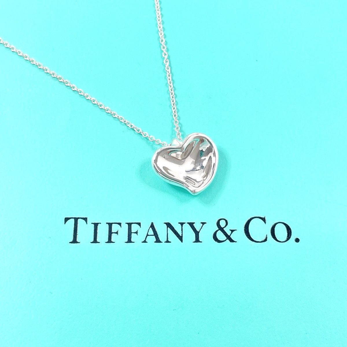 Tiffany & Co. Tiffany & Co. Tiffany & Co. Elsa Peretti Curved Heart Silver Necklace Precious Metal Necklace DUTY FREE for USA Size ONE SIZE - 2 Thumbnail
