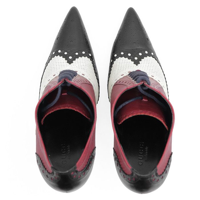 Gucci Gucci Gucci Leather High Heel Booties Leather Shoes DUTY FREE for USA Size ONE SIZE - 6 Thumbnail