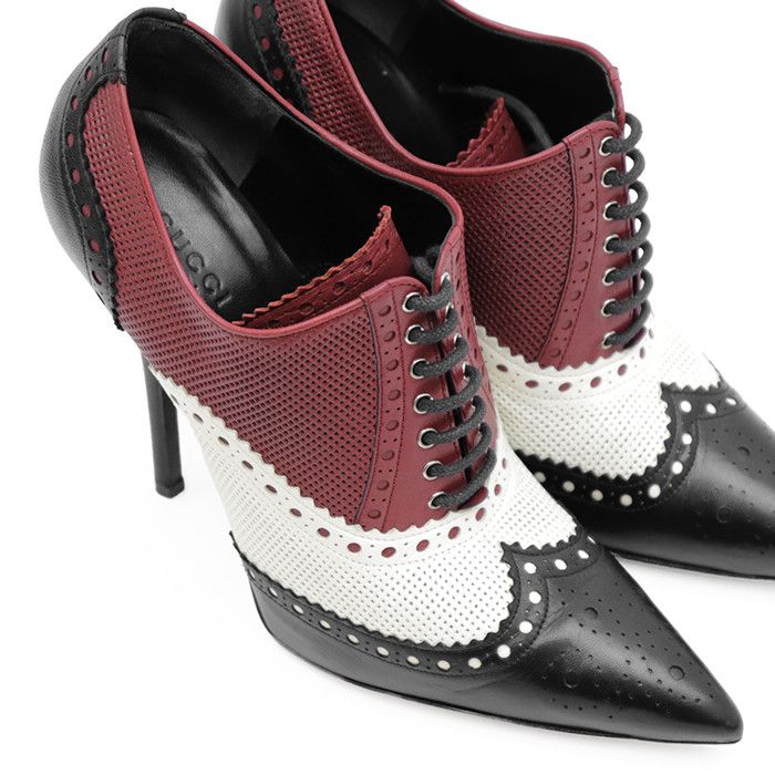 Gucci Gucci Gucci Leather High Heel Booties Leather Shoes DUTY FREE for USA Size ONE SIZE - 12 Thumbnail