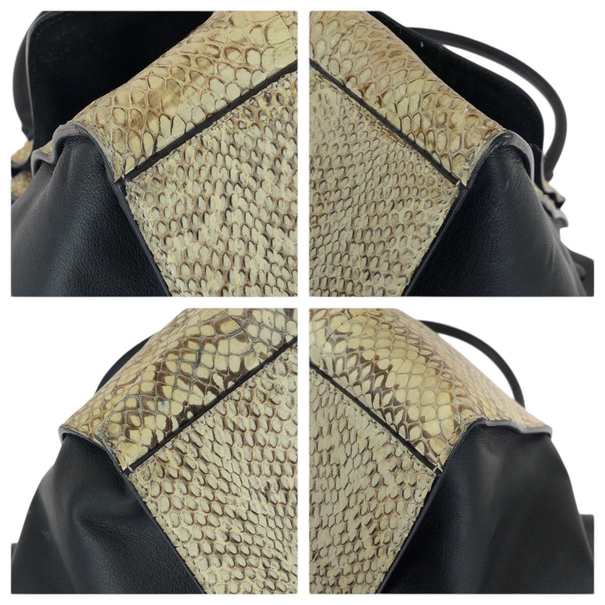 Celine Celine Celine Trapeze Python Handbag Leather Handbag DUTY FREE for USA Size ONE SIZE - 3 Thumbnail