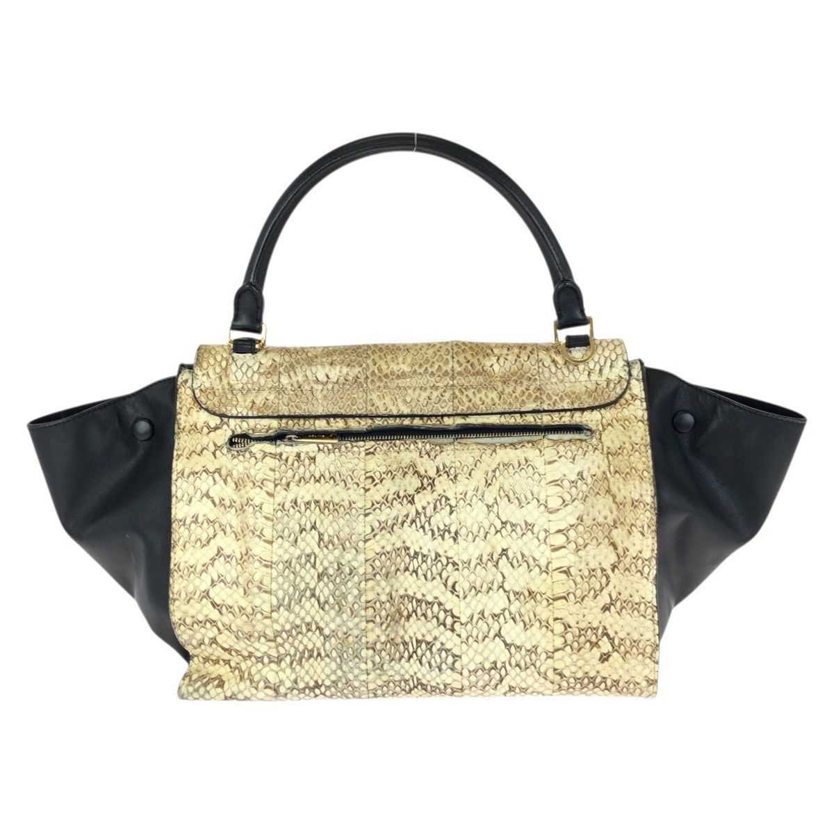 Celine Celine Celine Trapeze Python Handbag Leather Handbag DUTY FREE for USA Size ONE SIZE - 2 Thumbnail