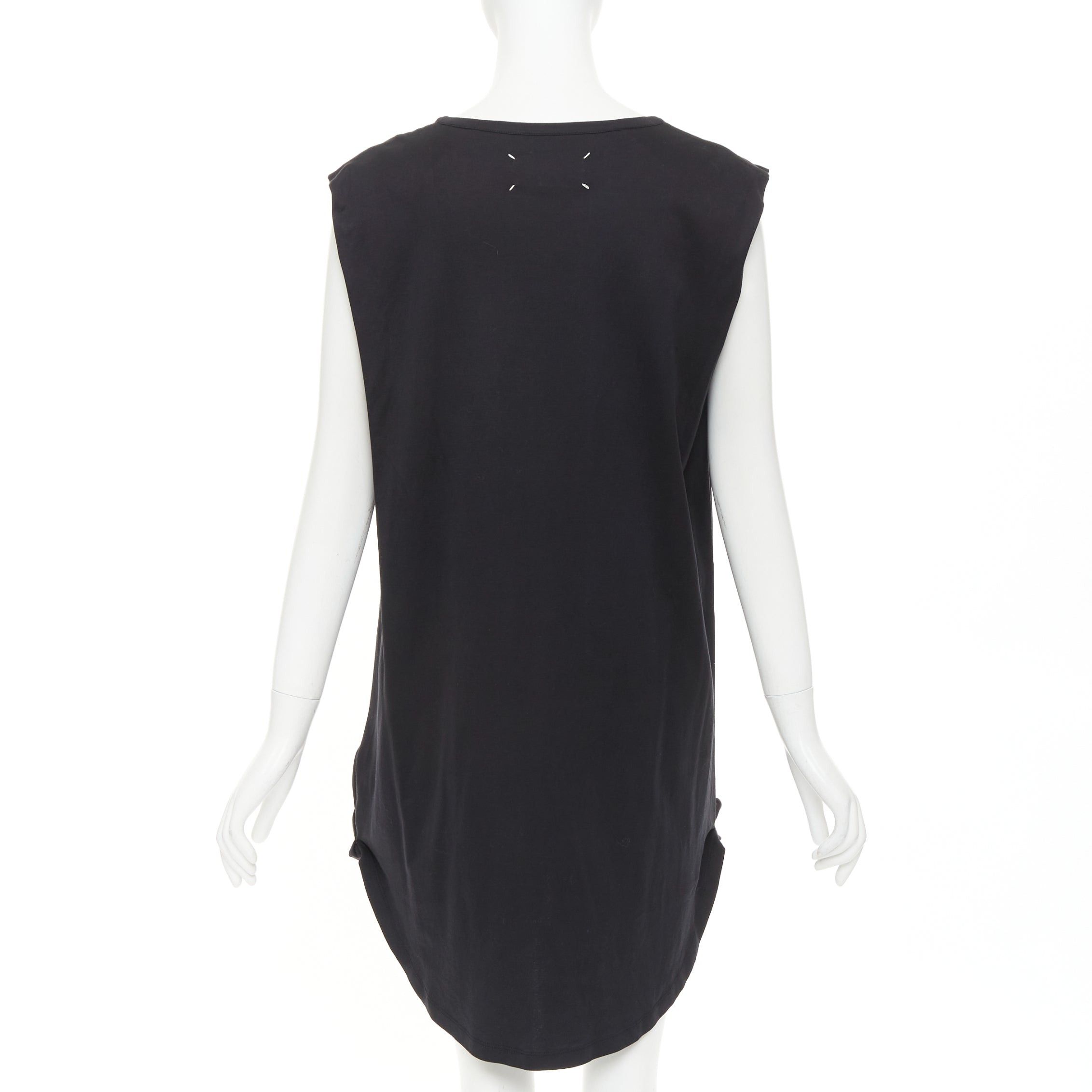 Maison Margiela MAISON MARTIN MARGIELA 2001 Vintage black cotton deconstructed ruched bubble hem mini dress M Size M / US 6-8 / IT 42-44 - 5 Thumbnail