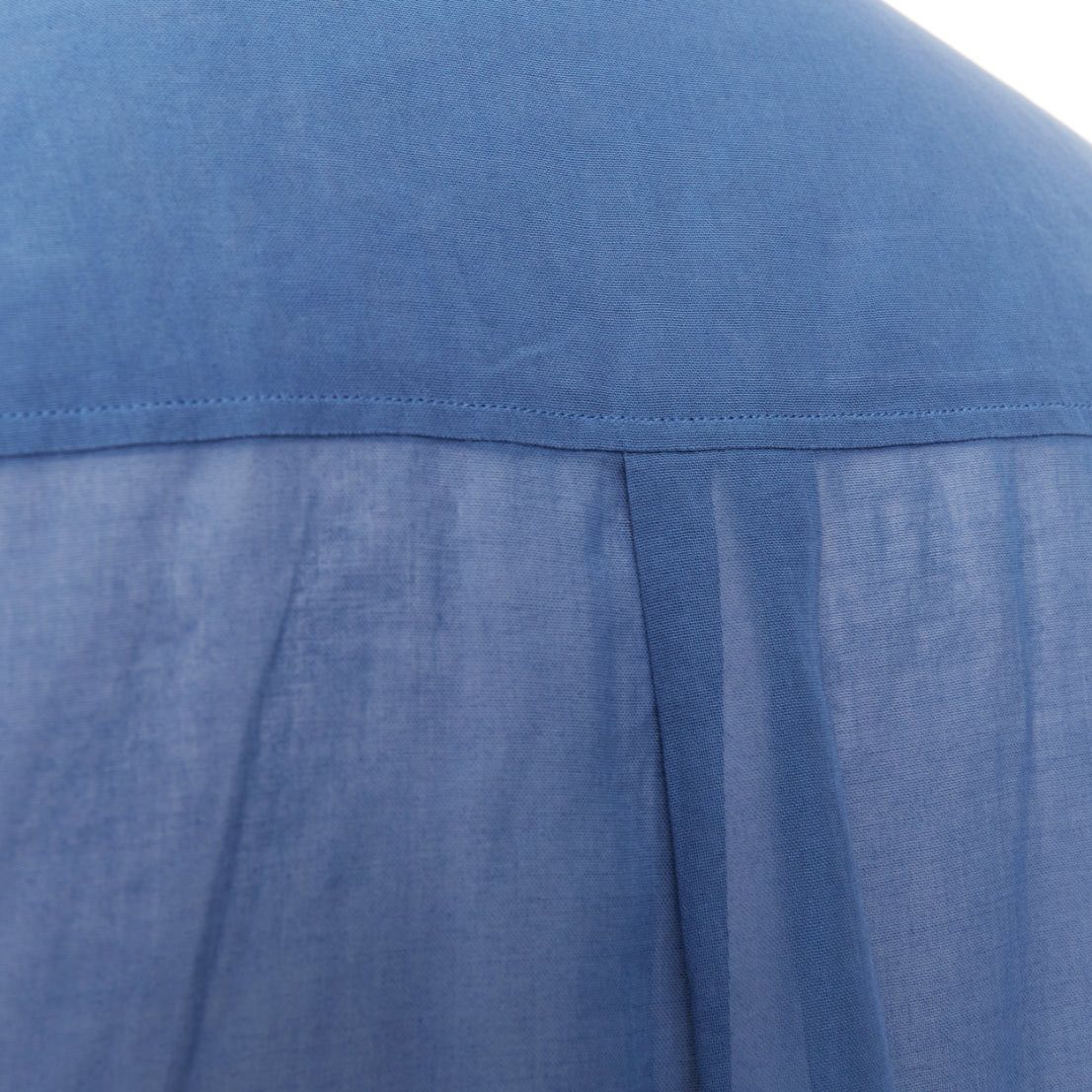 Jil Sander JIL SANDER 2011 Raf Simons blue cotton sheer patch pocket shirt FR36 S Size S / US 4 / IT 40 - 7 Thumbnail