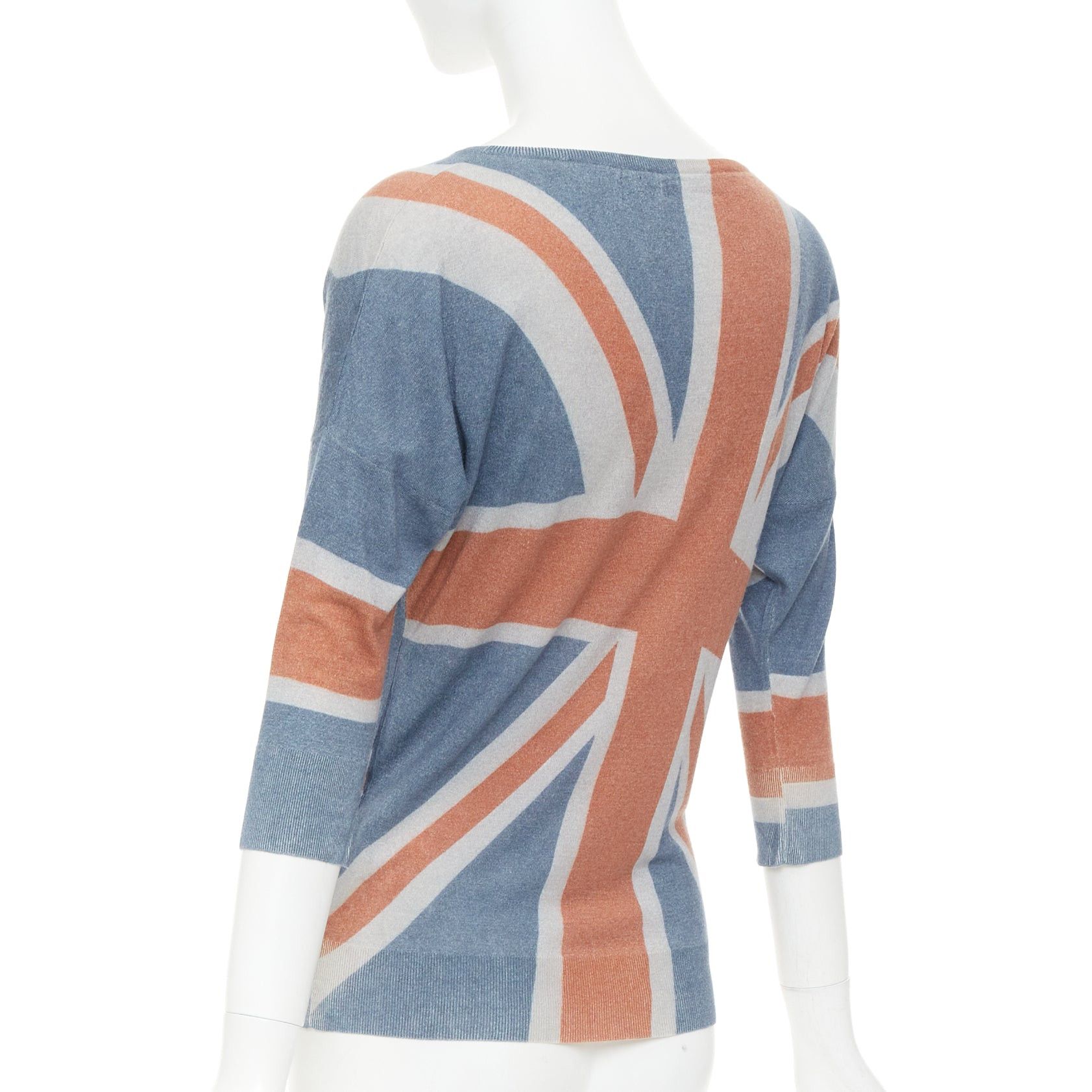 Alexander McQueen ALEXANDER MCQUEEN 2008 Runway Queen Elizabeth Portrait Union Jack cashmere sweater S Size S / US 4 / IT 40 - 5 Thumbnail
