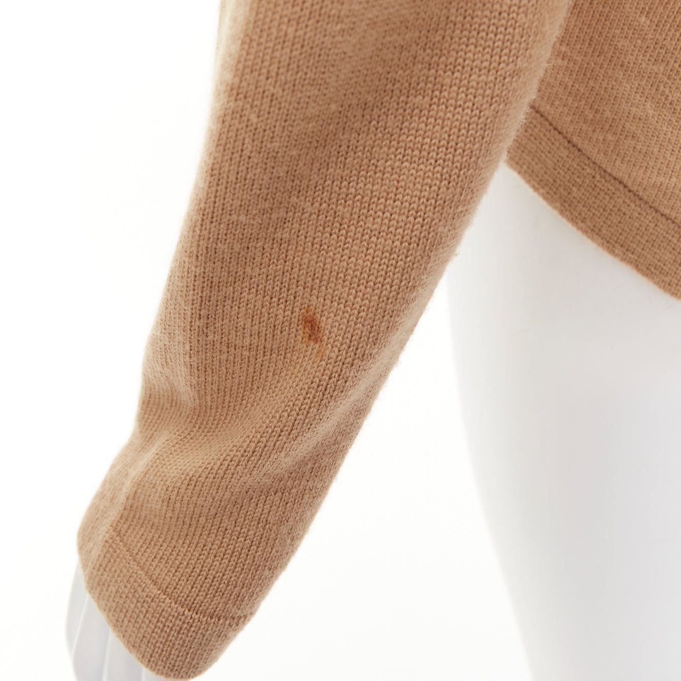 Marni MARNI yellow beige tan virgin wool blend colorblock panel V neck sweater IT42 M Size M / US 6-8 / IT 42-44 - 7 Thumbnail