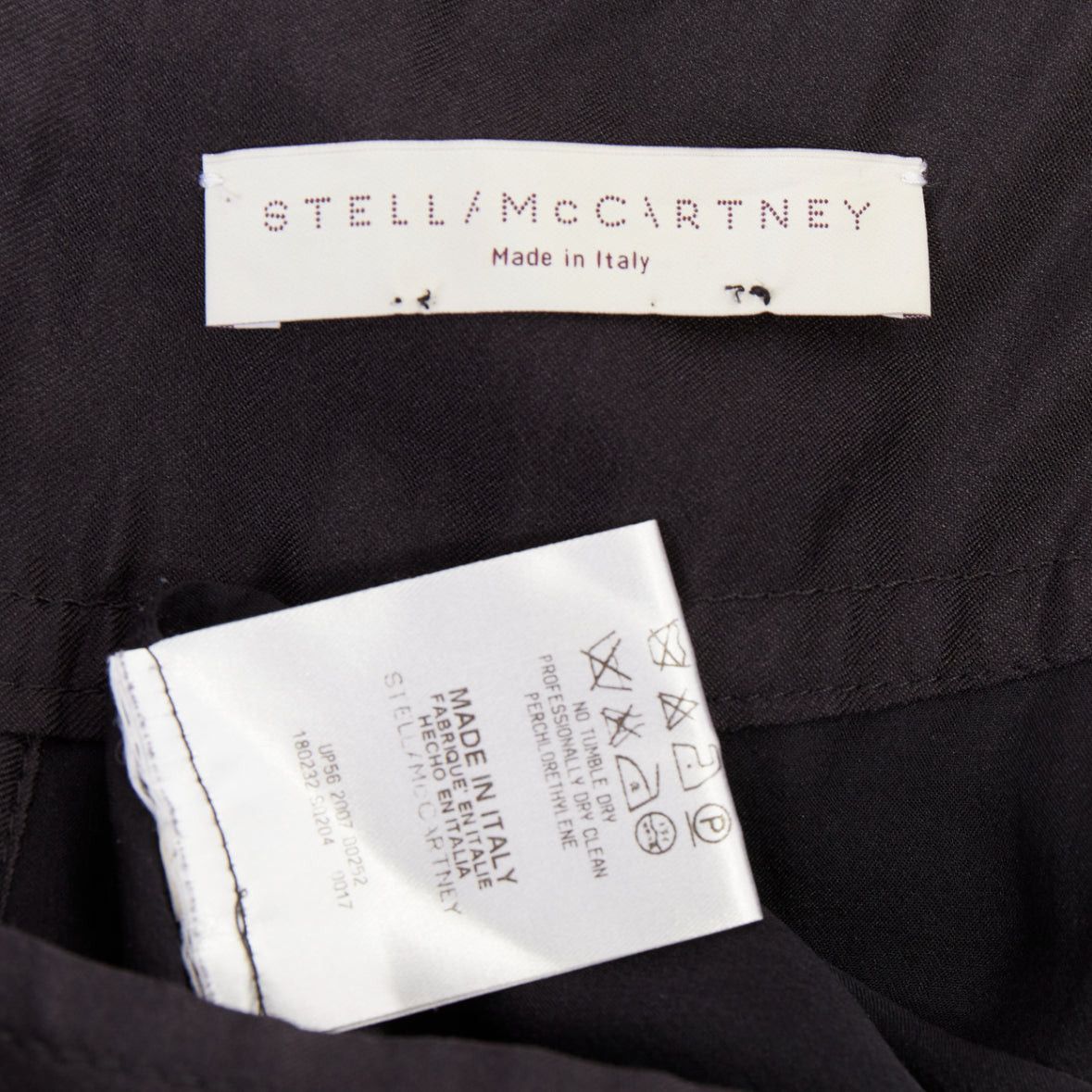 Stella McCartney STELLA MCCARTNEY 2007 black silk ruffle trim puff sleeve baby doll short dress IT40 S Size S / US 4 / IT 40 - 8 Thumbnail