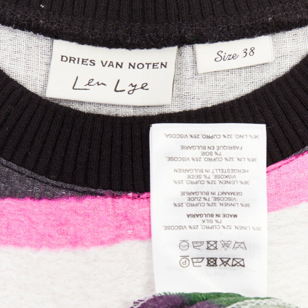 Dries Van Noten DRIES VAN NOTEN 2020 Len Lye linen blend palm tree print shift dress FR38 M Size M / US 6-8 / IT 42-44 - 8 Thumbnail