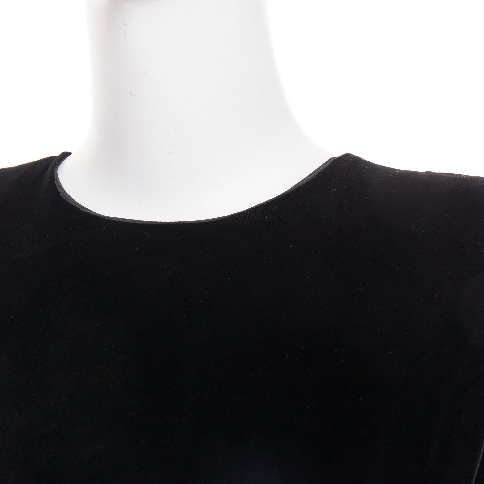 Alexandre Vauthier ALEXANDRE VAUTHIER AW2023 Runway black velvet polka dot mini dress Size S / US 4 / IT 40 - 7 Thumbnail