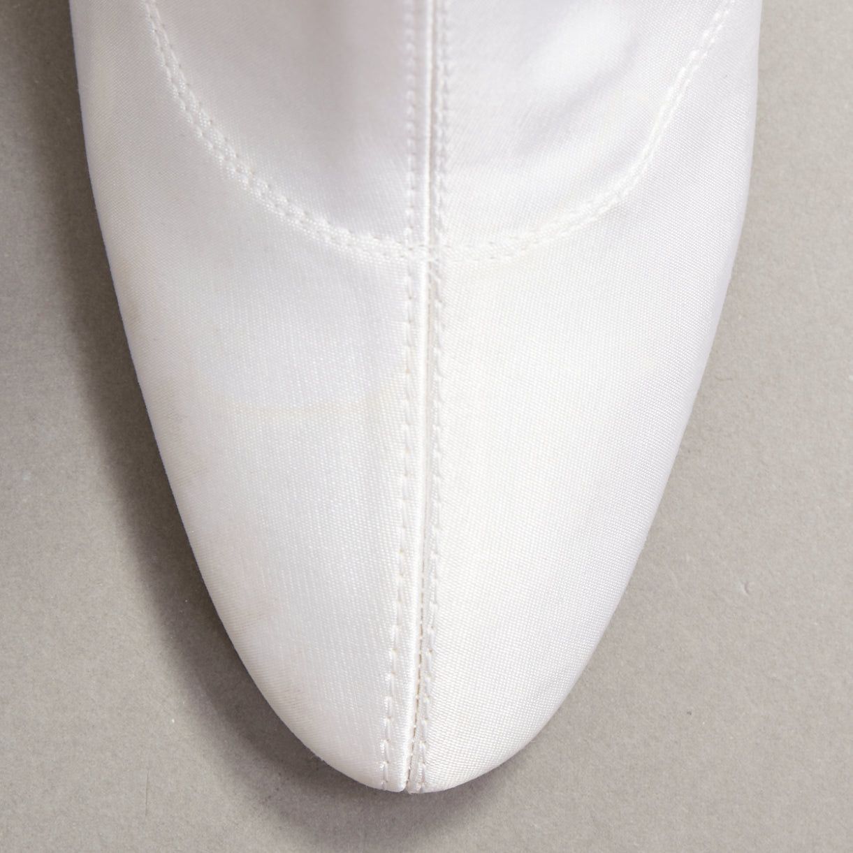 Alexandre Vauthier ALEXANDRE VAUTHIER white satin silver crystal block heel pantashoes EU40 Size US 10 / IT 40 - 8 Thumbnail