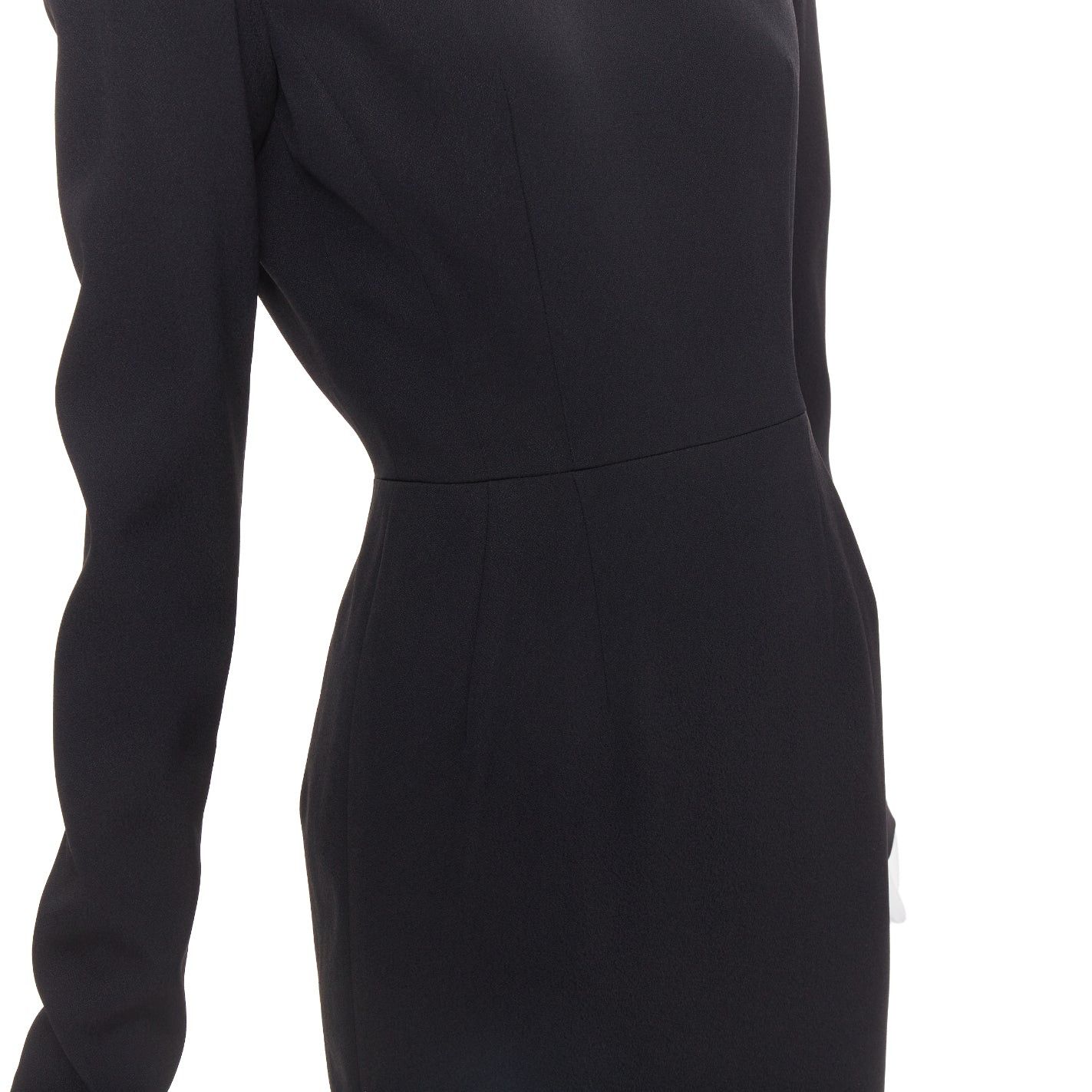 Alexandre Vauthier ALEXANDRE VAUTHIER COUTURE 2023 Runway black crepe crystal embellished open back dress Size S / US 4 / IT 40 - 10 Thumbnail