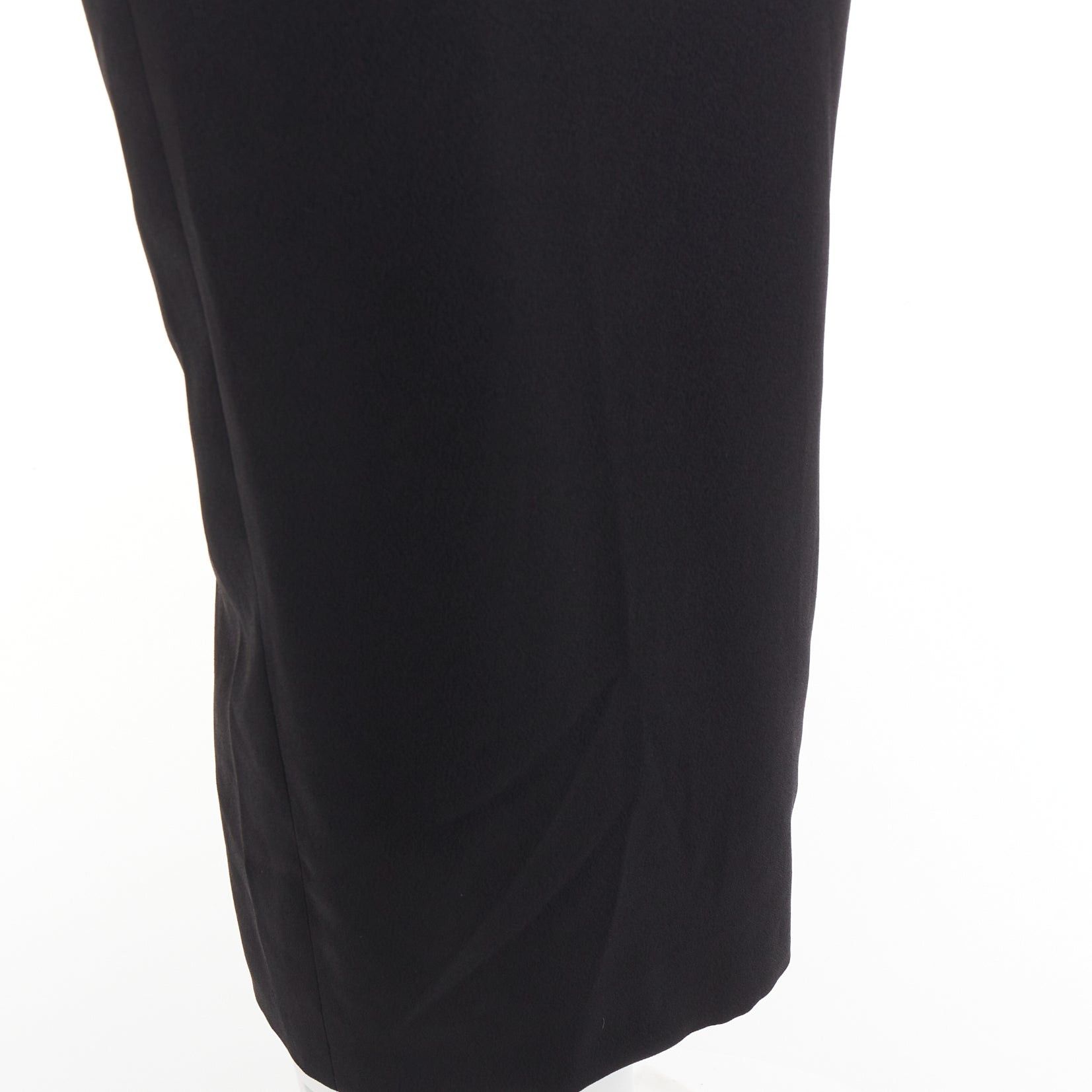 Alexandre Vauthier ALEXANDRE VAUTHIER COUTURE 2023 Runway black crepe crystal embellished open back dress Size S / US 4 / IT 40 - 9 Thumbnail