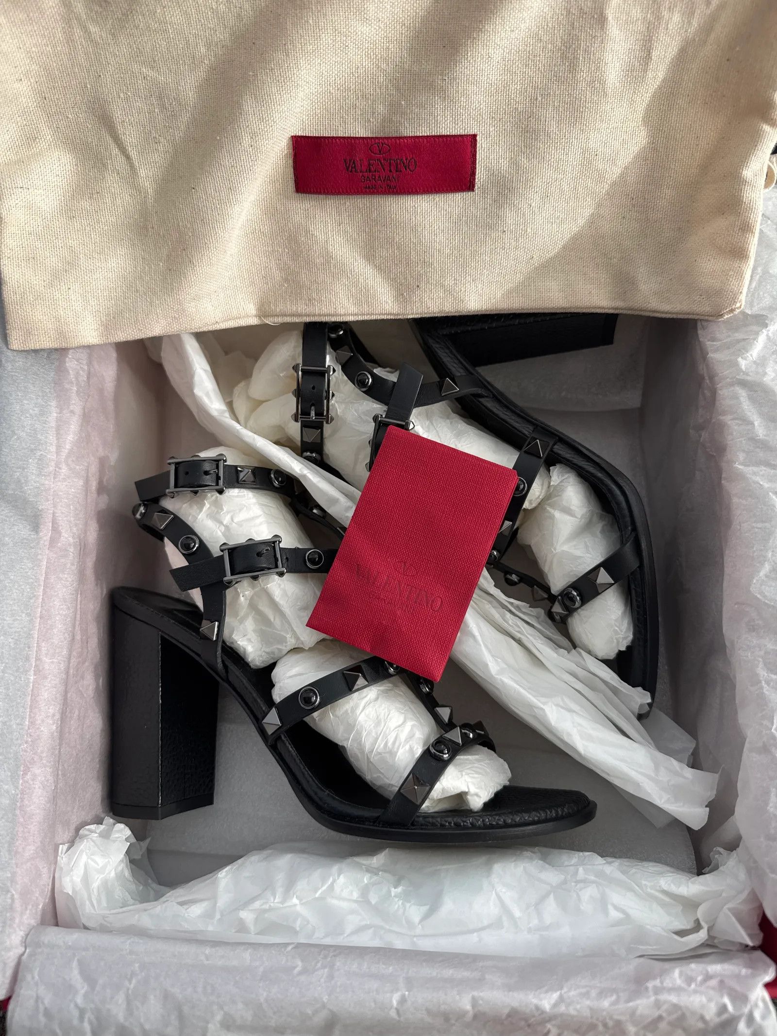 Valentino Valentino Rockstud Ankel Strap Sandal 90 Mm Heels Size US 6 / IT 36 - 4 Thumbnail