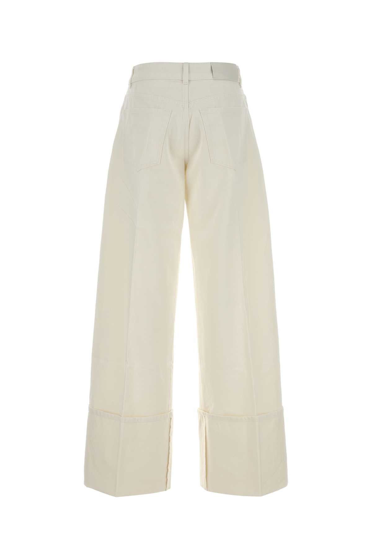 Givenchy White Denim Wide-Leg Jeans Size 26" / US 2 / IT 38 - 2 Thumbnail