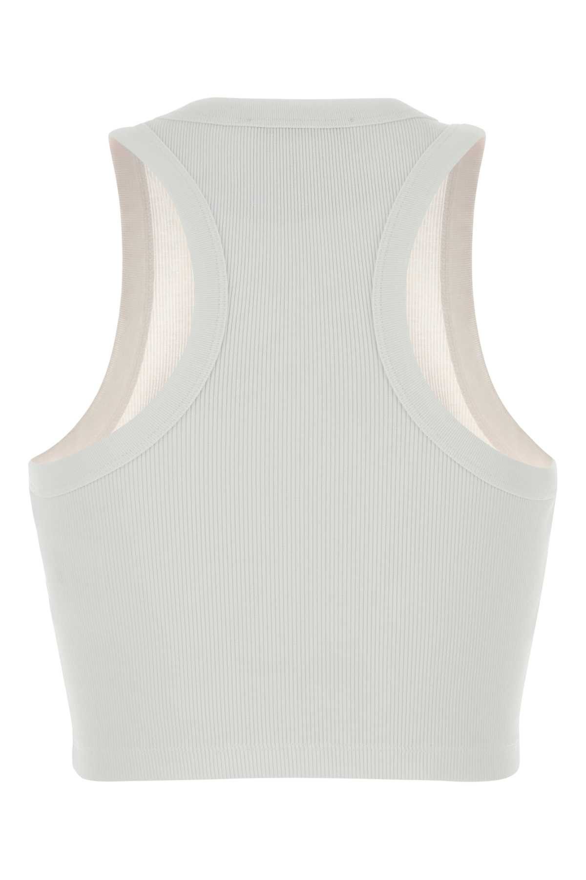 Givenchy White Stretch Cotton Crop-Top Size XS / US 0-2 / IT 36-38 - 2 Thumbnail