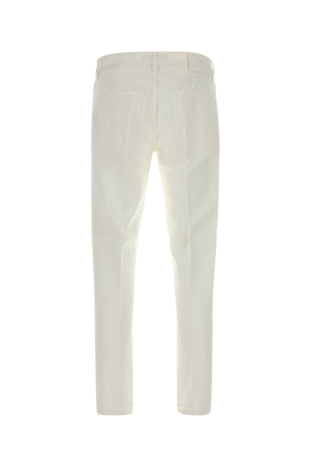 PT Torino White Stretch Denim Jeans Size US 33 - 2 Thumbnail