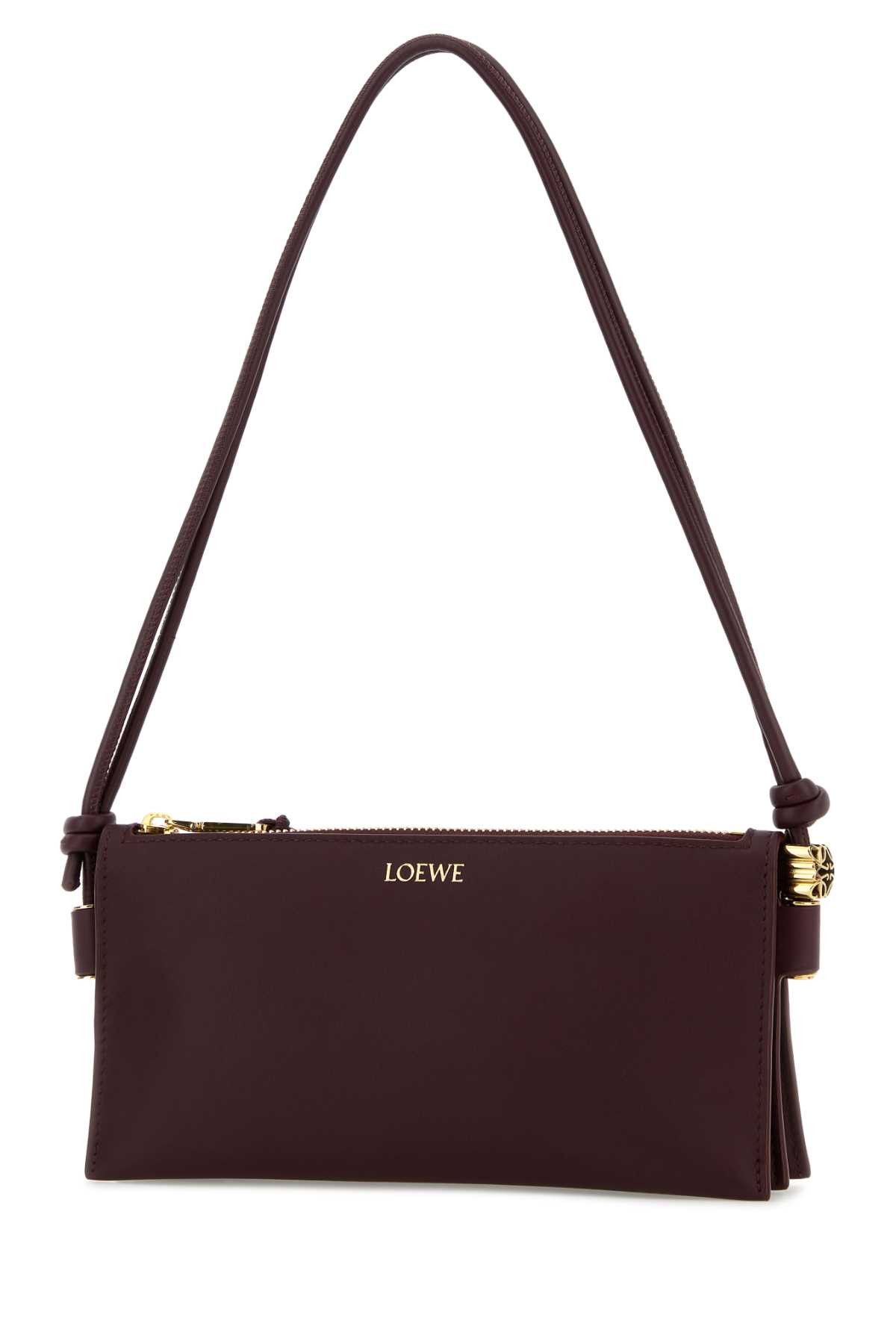 Loewe Aubergine Leather Joya Shoulder Bag Size ONE SIZE - 2 Thumbnail