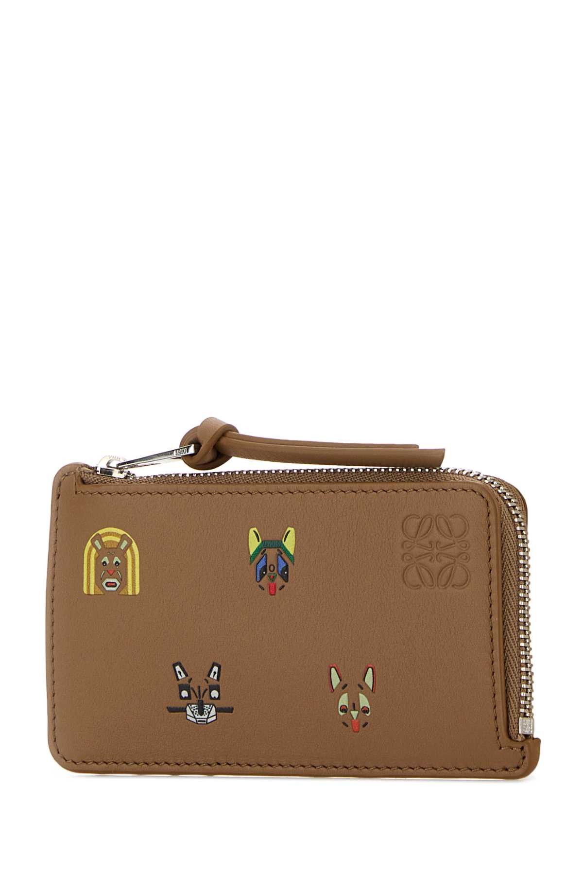 Loewe Camel Leather Card Holder Size ONE SIZE - 2 Thumbnail