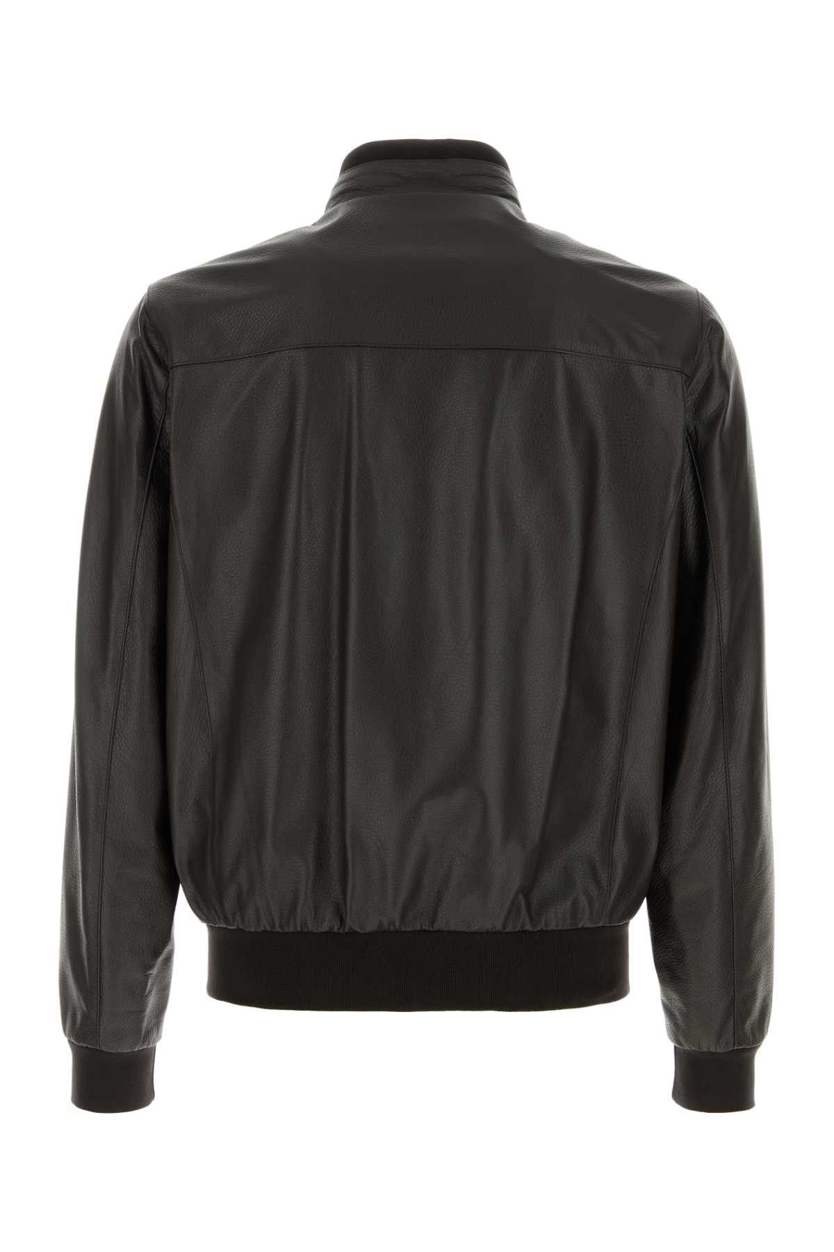MooRER Dark Brown Leather Carasco Jacket Size US L / EU 52-54 / 3 - 2 Thumbnail