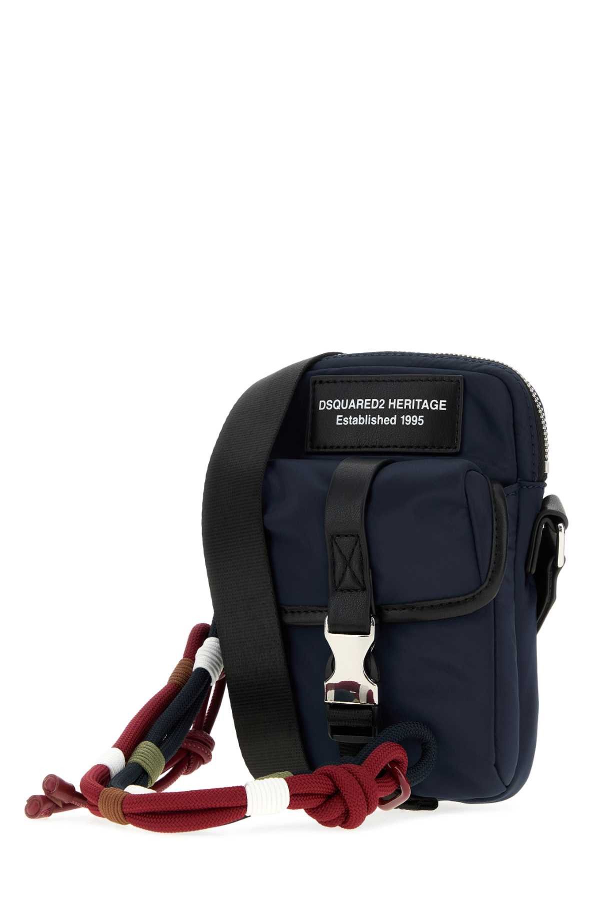Dsquared2 Navy Blue Fabric Crossbody Bag Size ONE SIZE - 2 Thumbnail