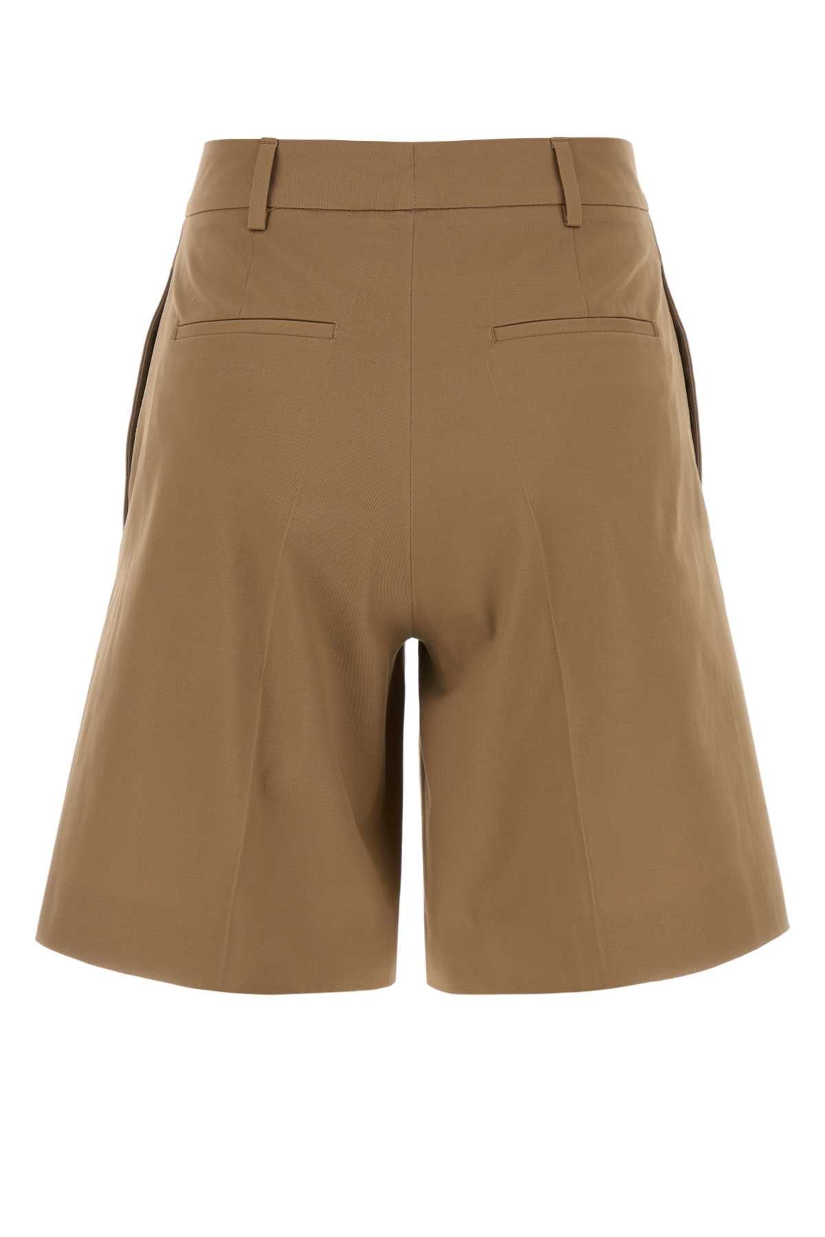 PT Torino Camel Stretch Cotton Bermuda Shorts Size 26" / US 2 / IT 38 - 2 Thumbnail