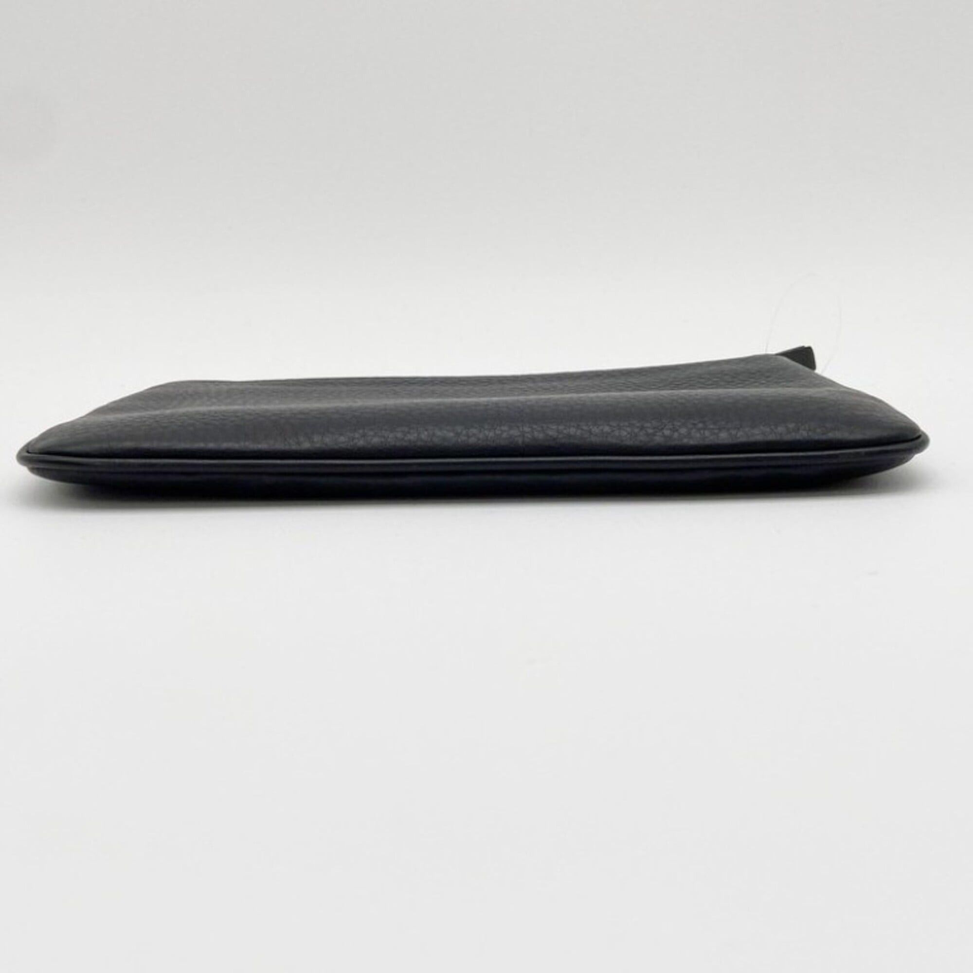 Balenciaga BALENCIAGA Everyday Pouch 551992 Bag, Black Leather, Men's & Women's Size ONE SIZE - 3 Thumbnail
