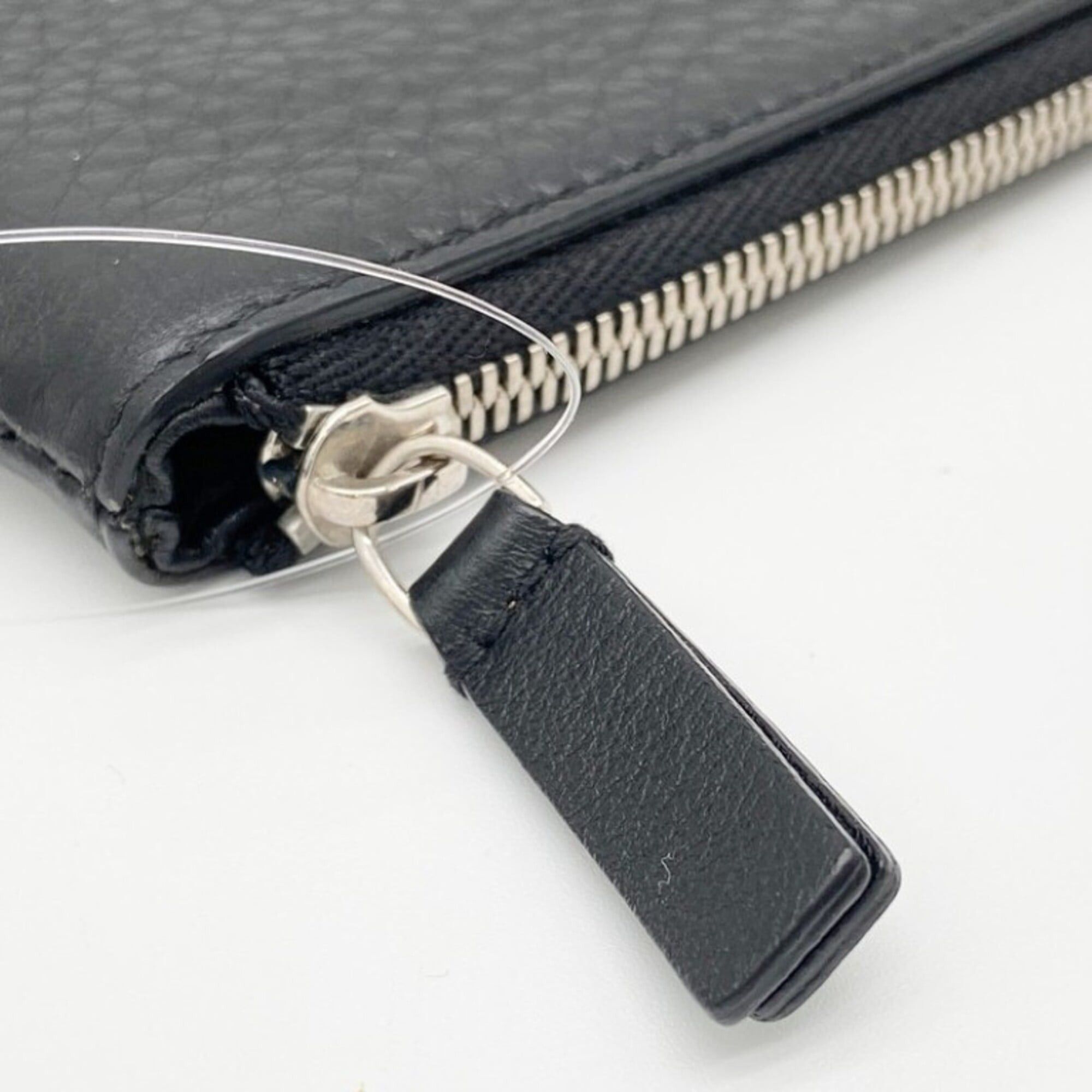 Balenciaga BALENCIAGA Everyday Pouch 551992 Bag, Black Leather, Men's & Women's Size ONE SIZE - 6 Thumbnail