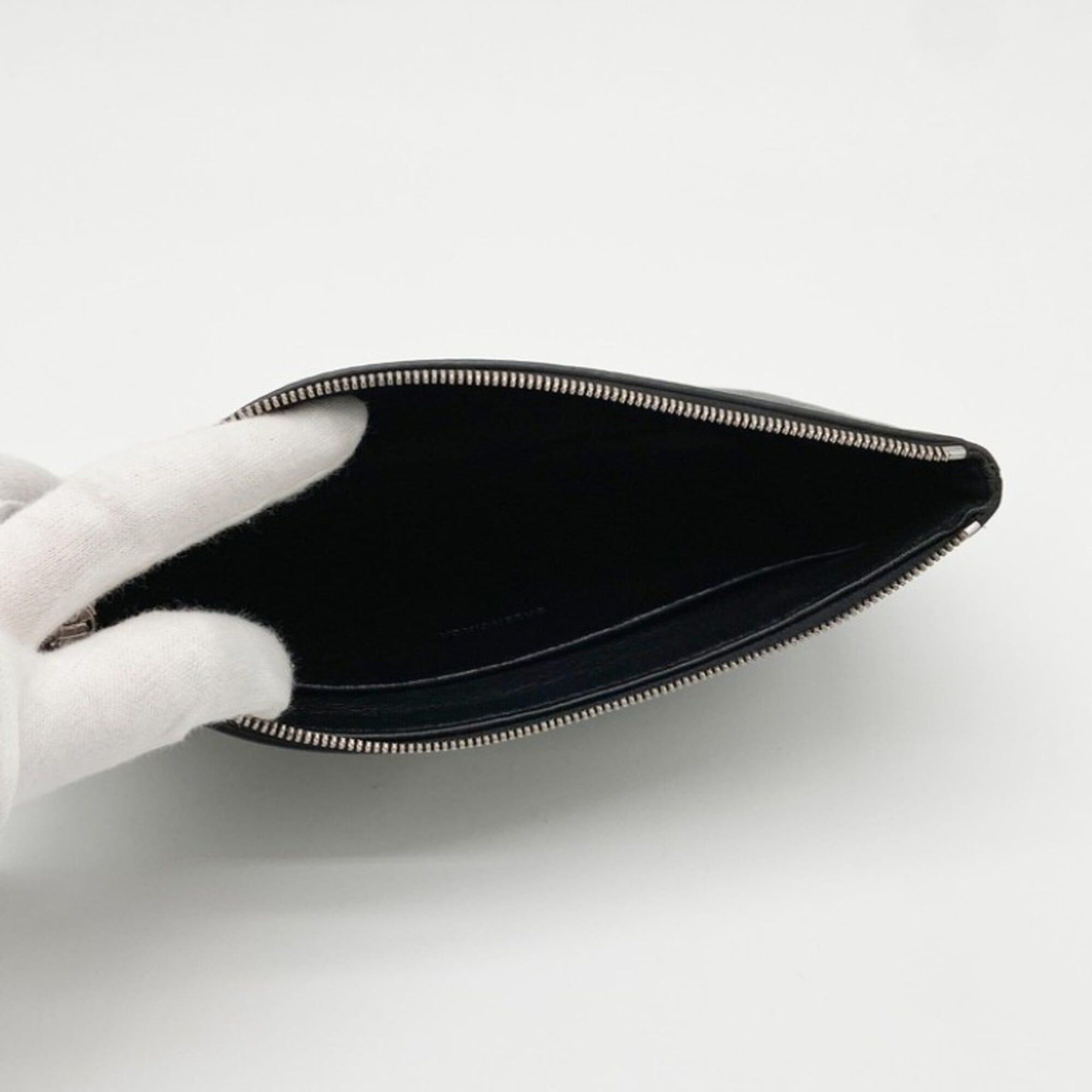 Balenciaga BALENCIAGA Everyday Pouch 551992 Bag, Black Leather, Men's & Women's Size ONE SIZE - 7 Thumbnail