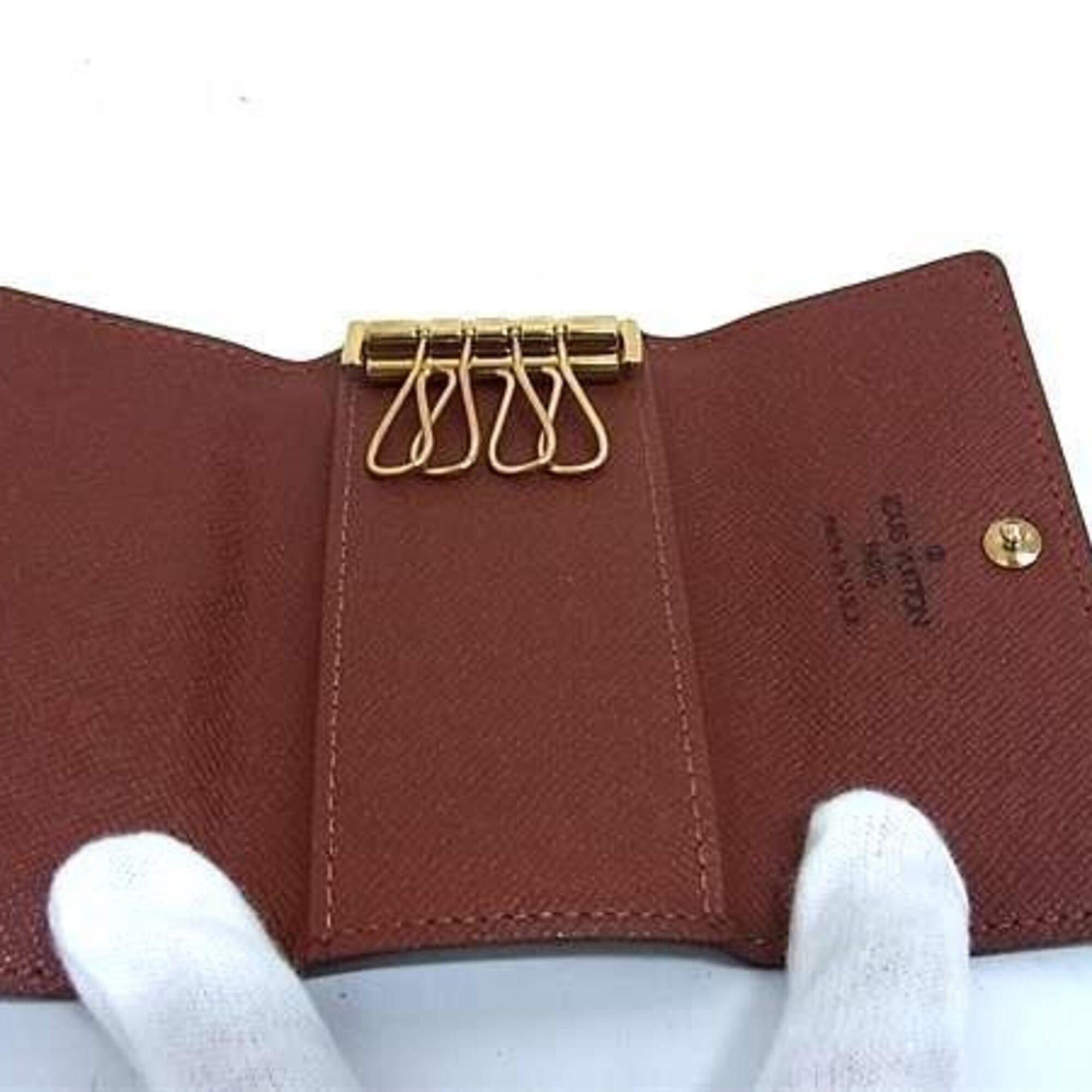 Louis Vuitton Louis Vuitton Key Case Multicles 4 M62631 Brown Monogram Men's Women's Size ONE SIZE - 3 Thumbnail