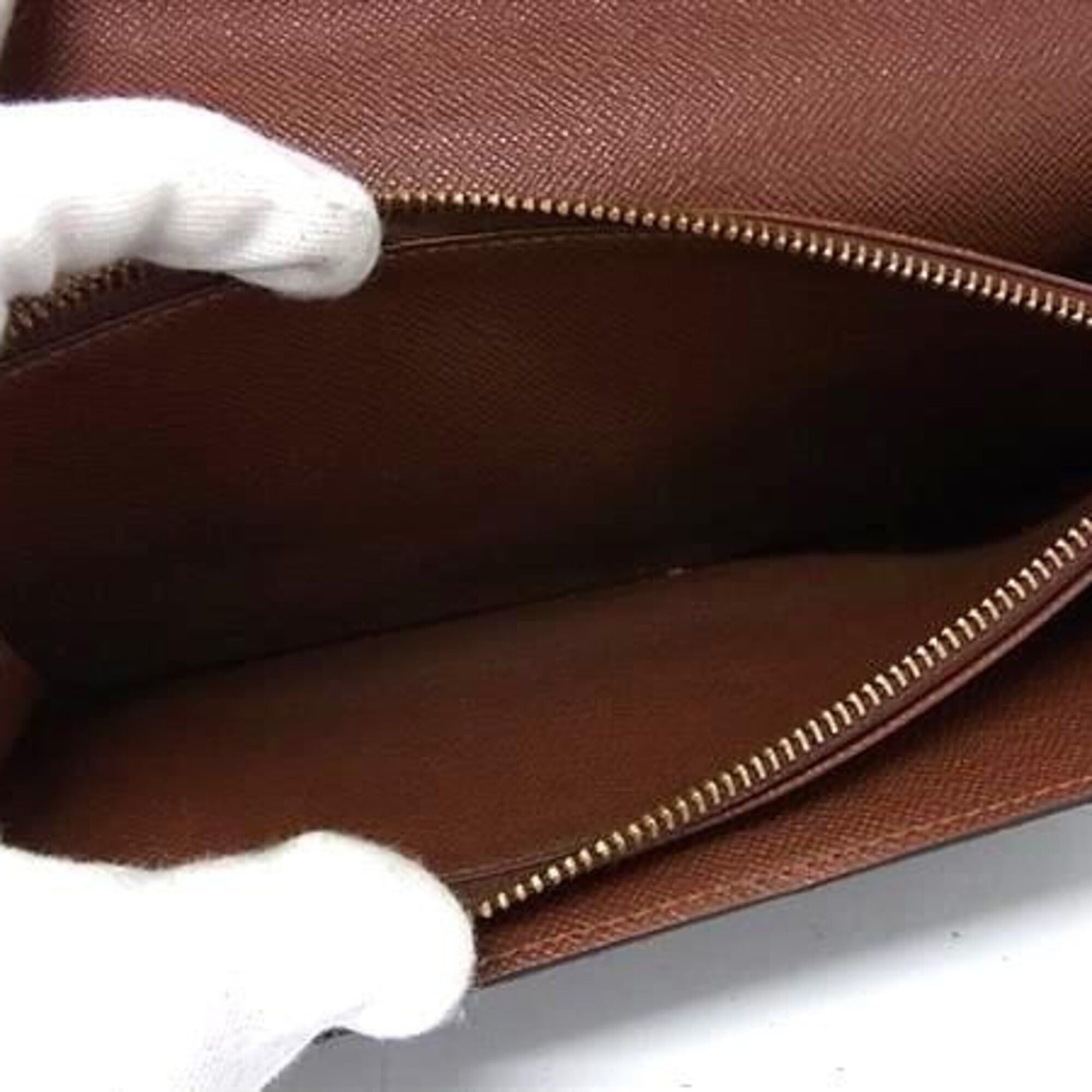 Louis Vuitton Louis Vuitton Long Wallet Pochette Portemonnaie Credit M61725 Brown Monogram Men's Women's Bi-fold Size ONE SIZE - 5 Thumbnail