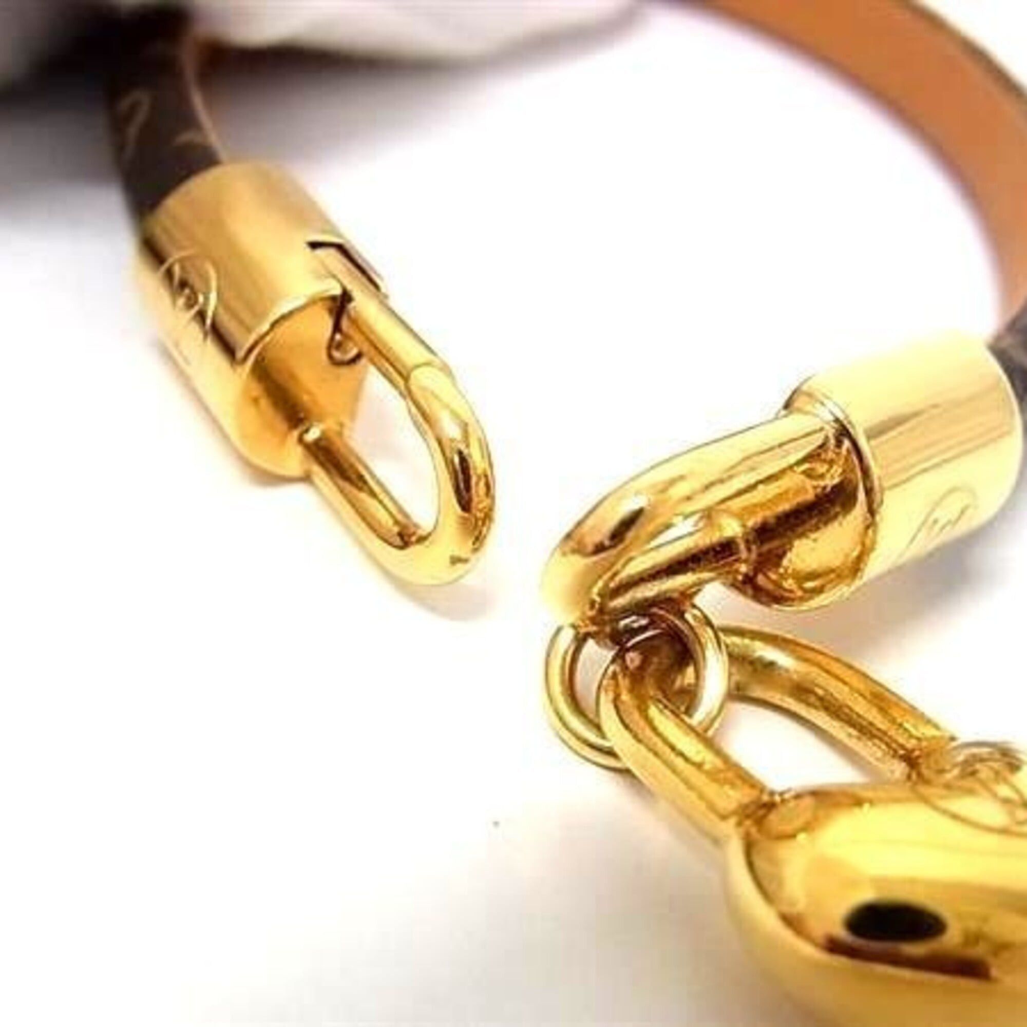 Louis Vuitton Louis Vuitton Bracelet Braslet Crazy in Rock M6451 Brown Gold Monogram Women's Heart Size ONE SIZE - 3 Thumbnail