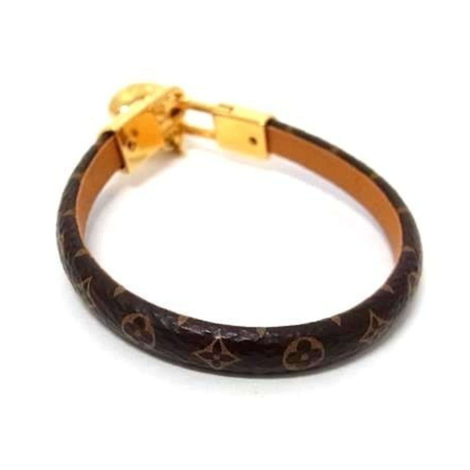 Louis Vuitton Louis Vuitton Bracelet Braslet Crazy in Rock M6451 Brown Gold Monogram Women's Heart Size ONE SIZE - 2 Thumbnail