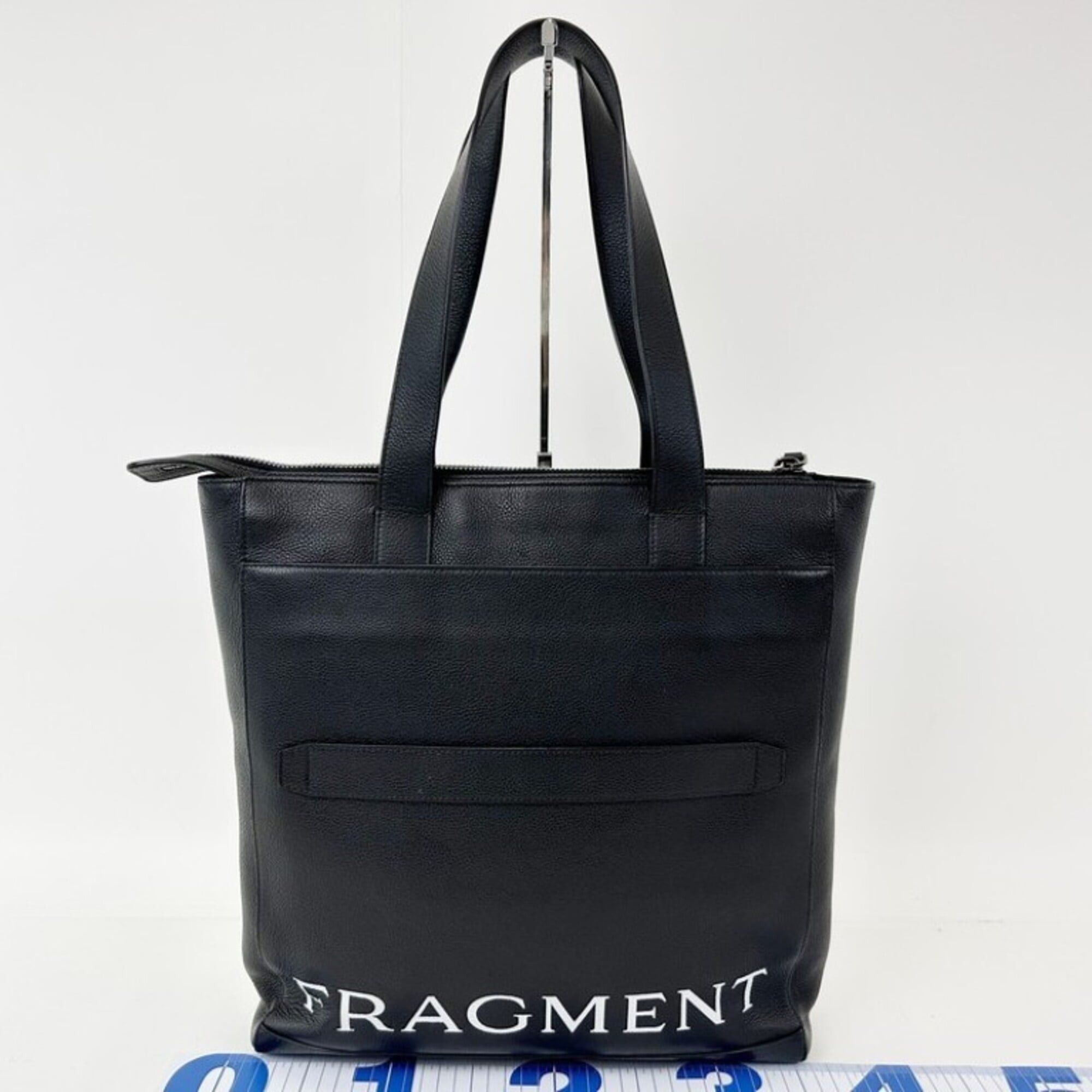 Bvlgari BVLGARI tote bag, Fragment Design collaboration, black leather, men's. Size ONE SIZE - 2 Thumbnail