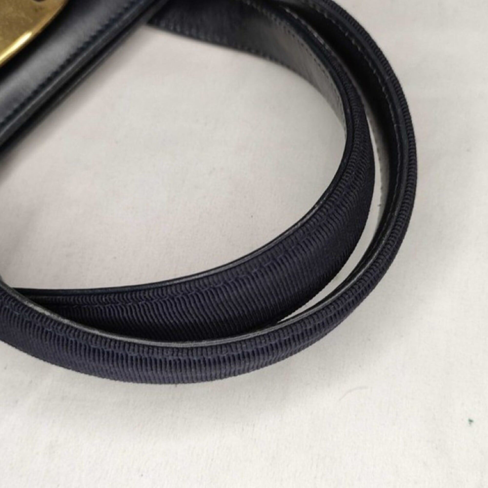 Salvatore Ferragamo Salvatore Ferragamo Vara handbag BA214178 navy leather women's Size ONE SIZE - 4 Thumbnail