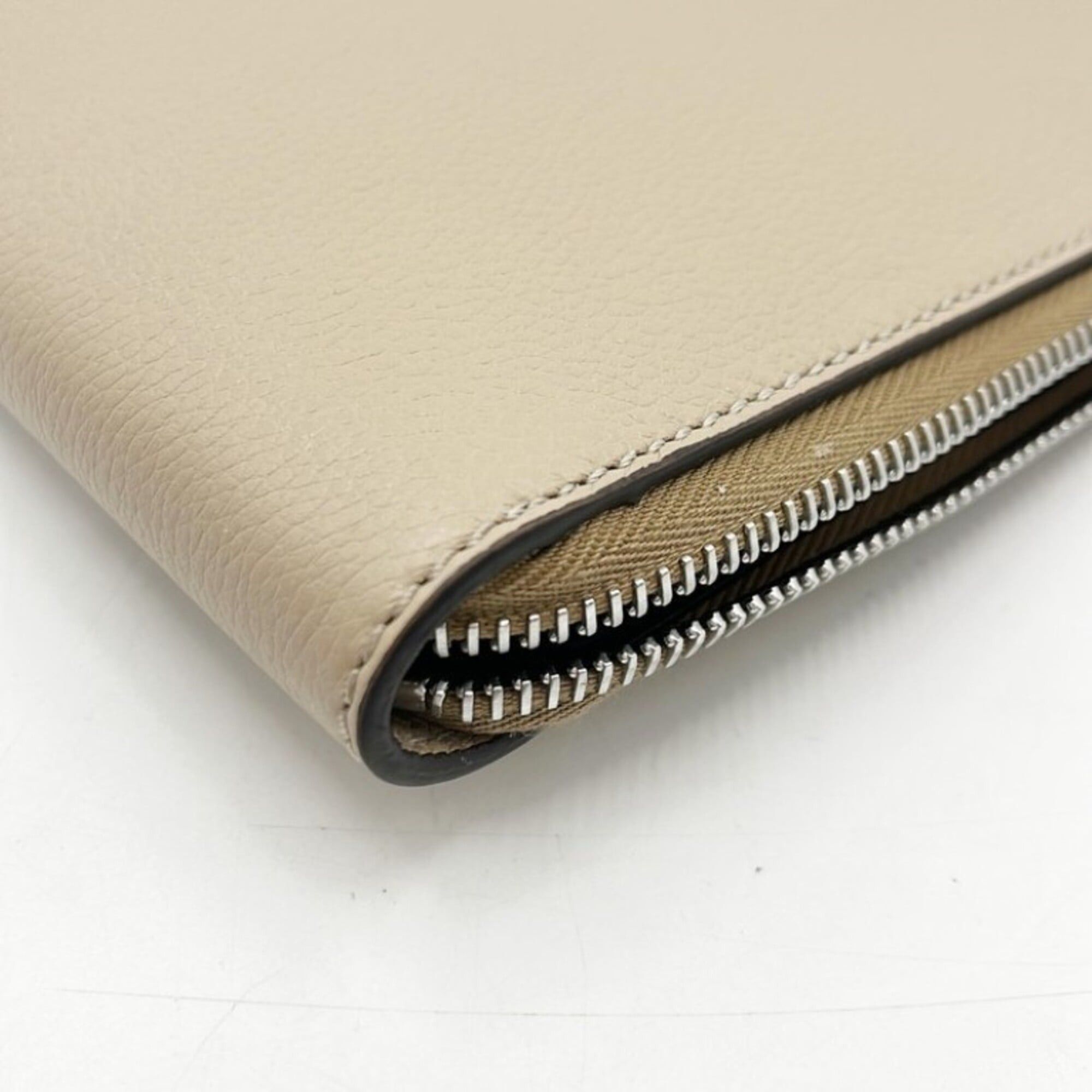 Fendi FENDI clutch bag 7N0167 beige leather men's and women's Size ONE SIZE - 5 Thumbnail