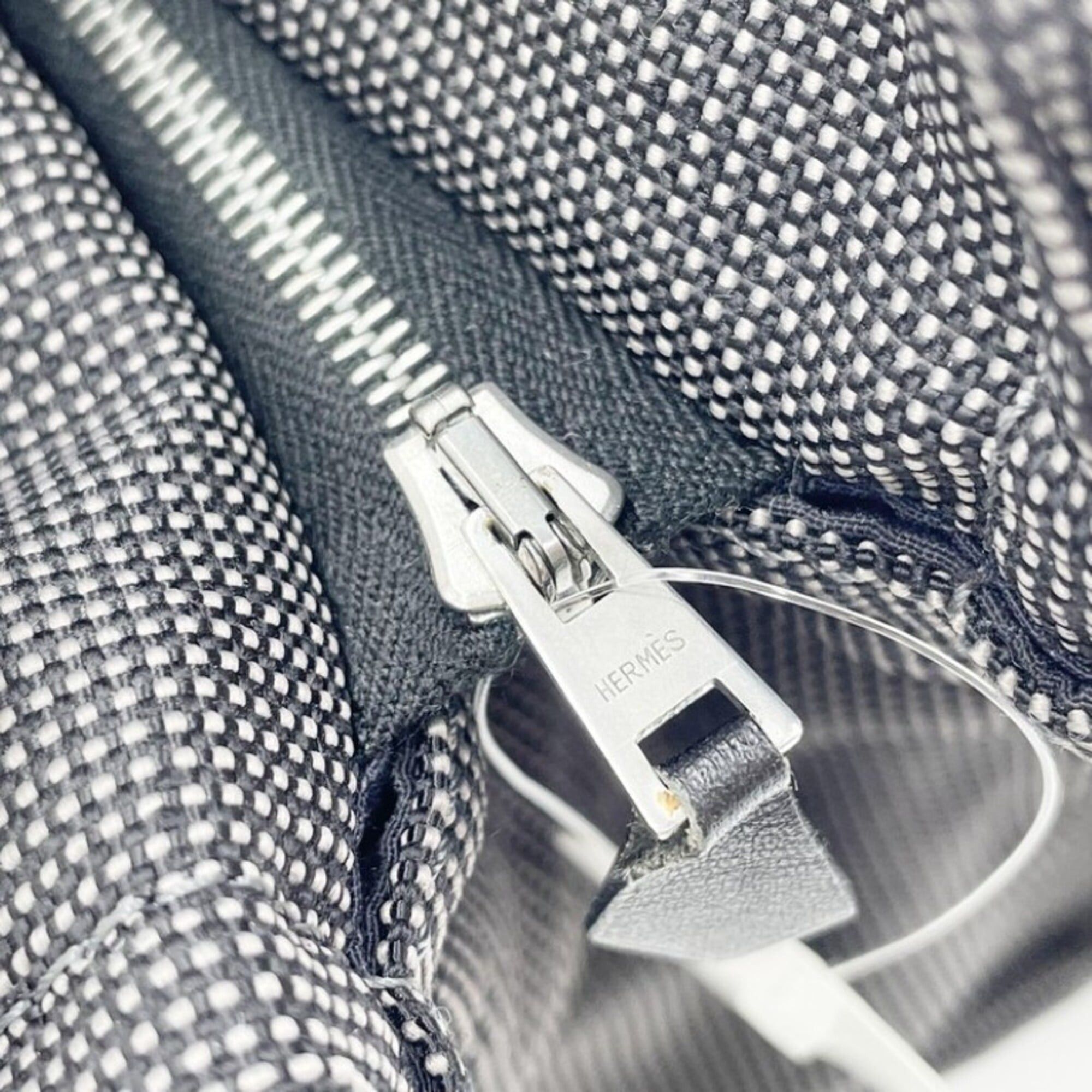 Hermes Hermes Second Bag, Herline, Gray Canvas, Men's/Women's Clutch Bag Size ONE SIZE - 6 Thumbnail