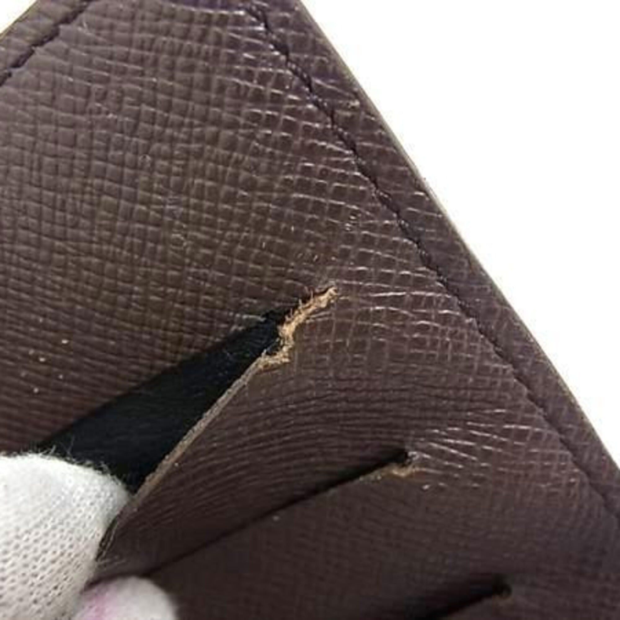 Louis Vuitton Louis Vuitton Long Wallet Portefeuille Cartes Crédit N61823 Ebene Damier Men's Bi-fold Size ONE SIZE - 6 Thumbnail