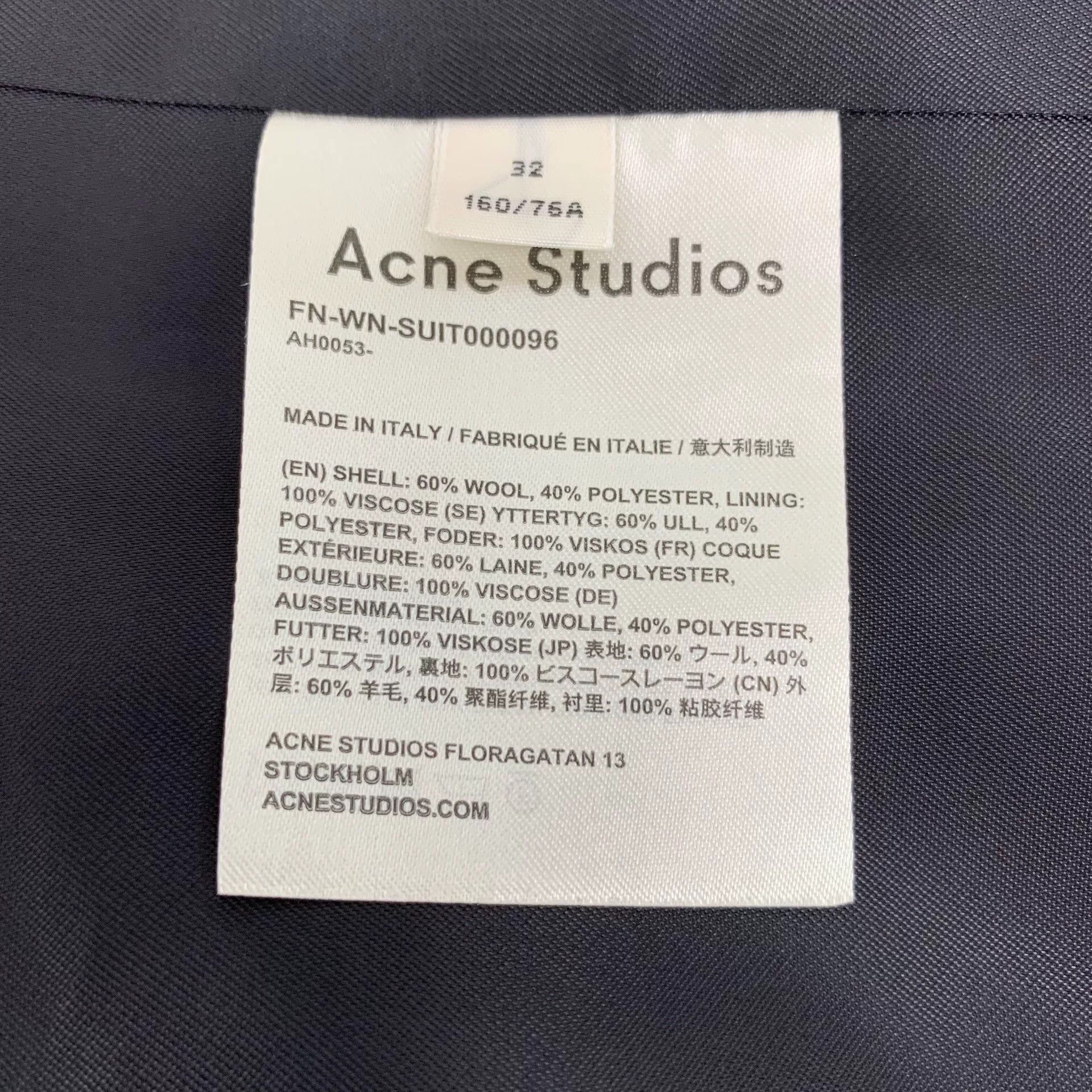 Acne Studios Acne Studios Purple Wool Blend Blazer FR 32 Size XXS / US 00 / IT 34 - 6 Thumbnail
