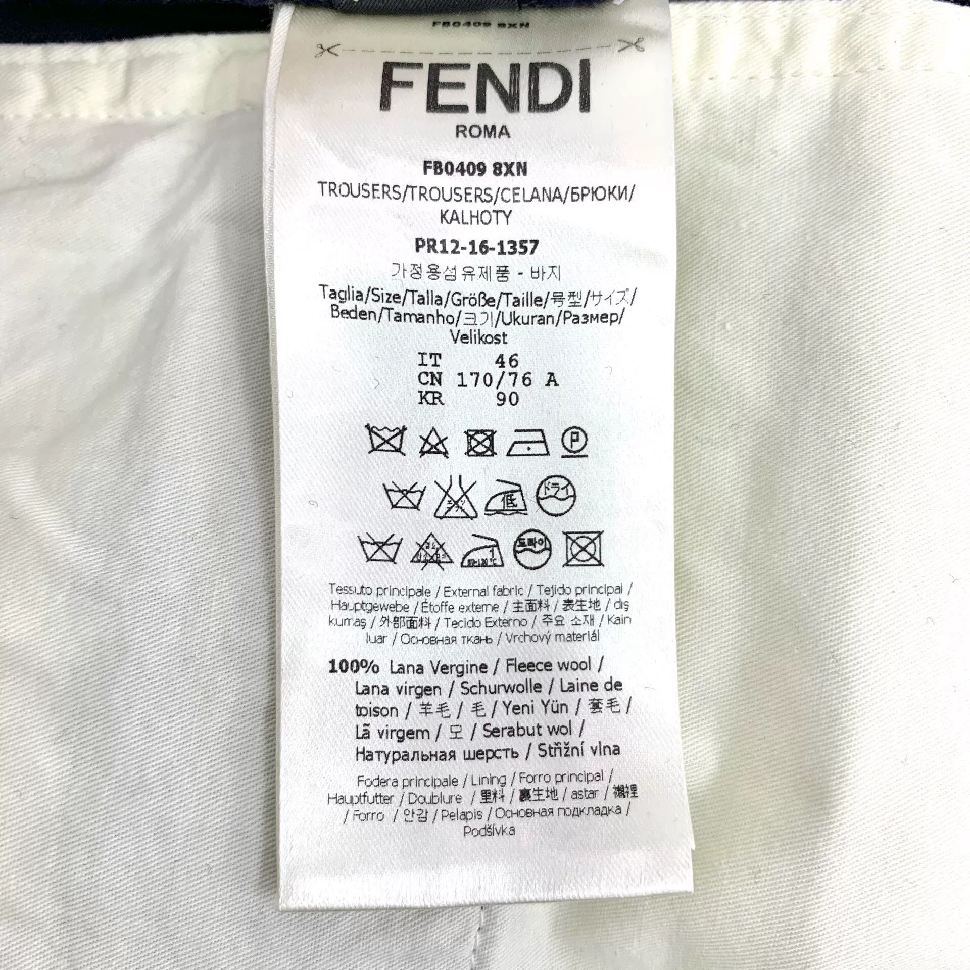 Fendi Fendi Wool Trousers Size 46 Size US 30 / EU 46 - 8 Thumbnail