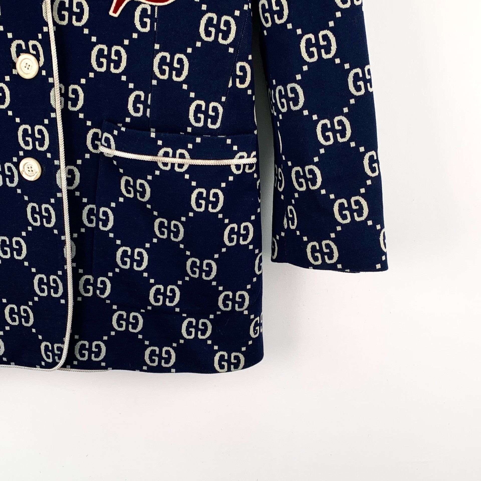 Gucci Gucci GG Monogram Cotton Blazer Size IT 36 Size XS / US 0-2 / IT 36-38 - 4 Thumbnail